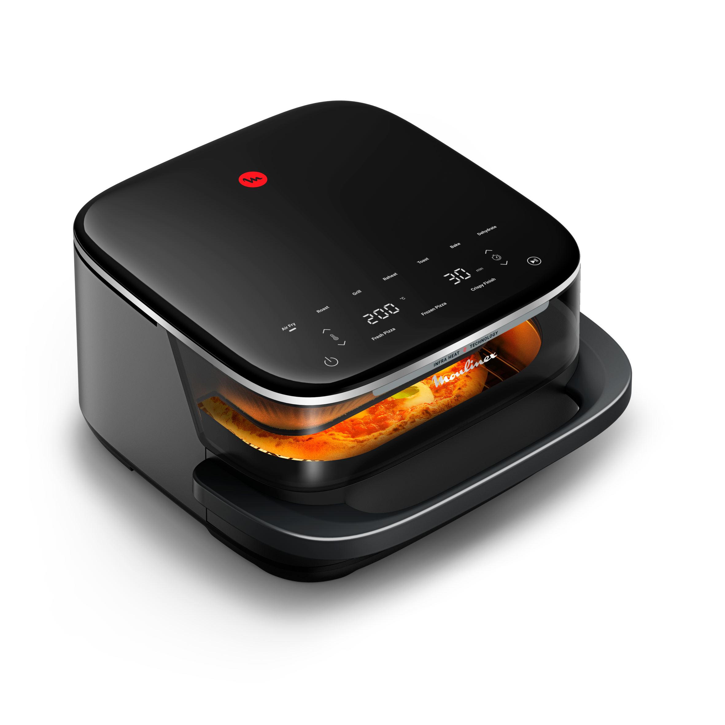 Moulinex Ever Fry XXL Surface, Friggitrice ad aria XXL, Doppia resistenza, Tecnologia Infra Heat
