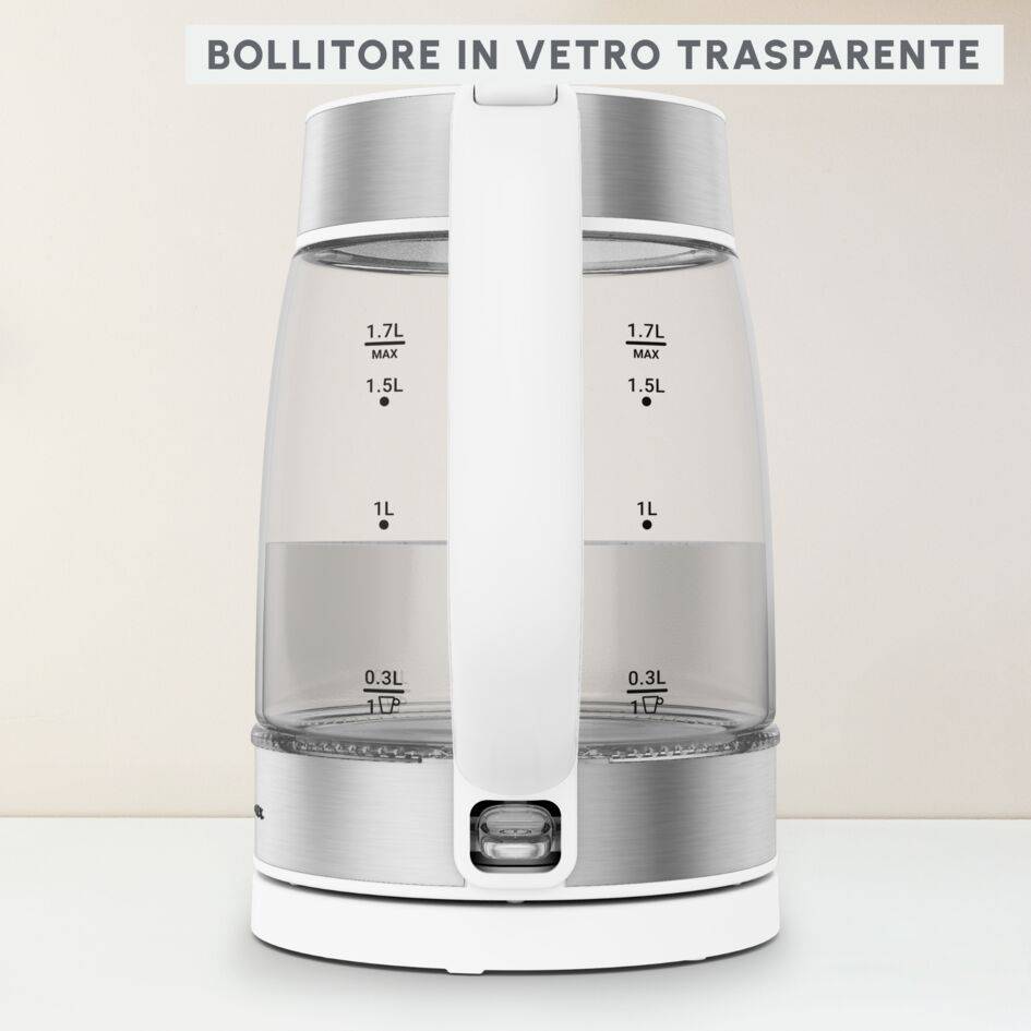 Bollitore elettrico in vetro