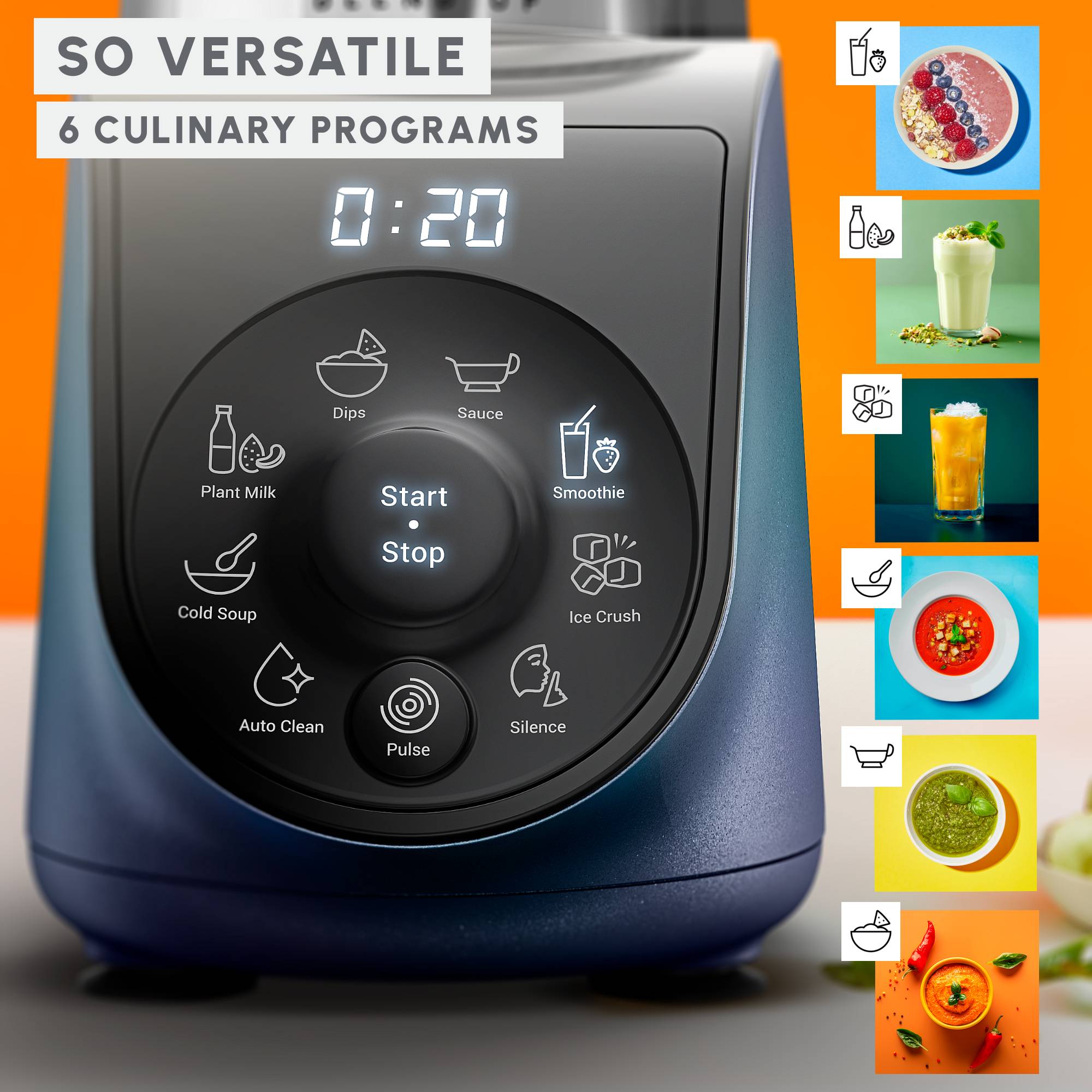 Frullatore Blend Up con 2 bottiglie da viaggio