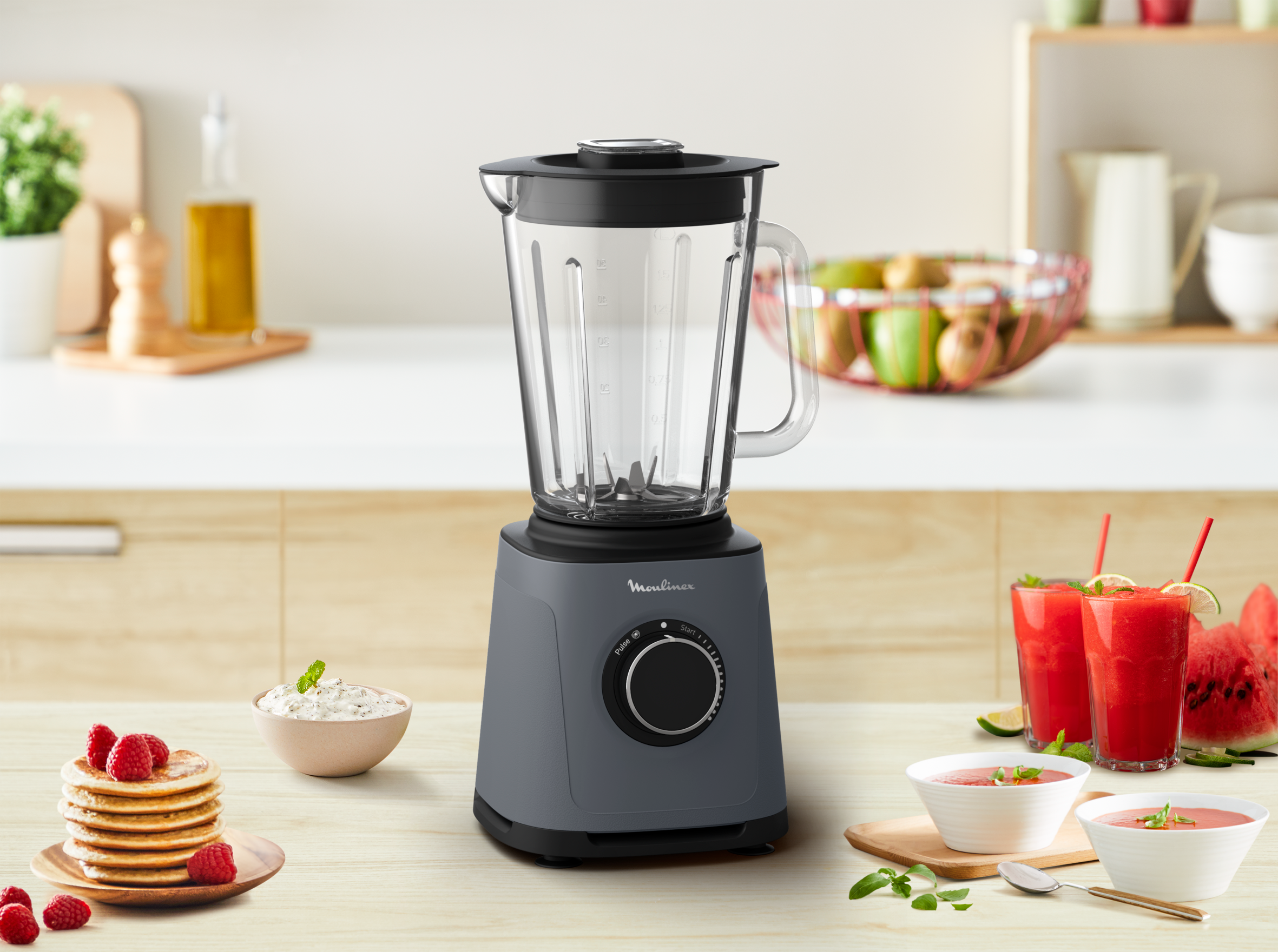 Tritatutto Manuale Crystals Blend1000 Frullatore A Mano 1000W Crystals - Con Bicchiere, Tritatutto, Frusta E 2 Velocità Pedro Chef - Foto 8