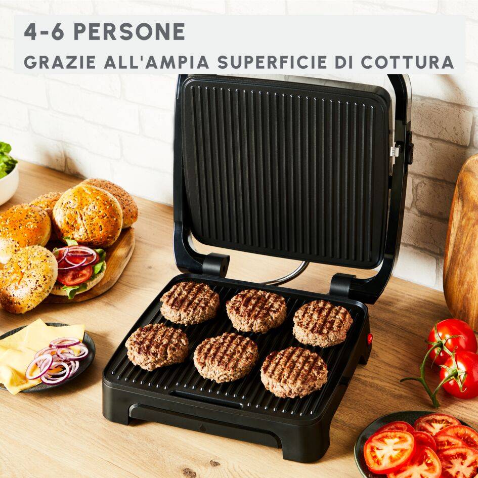  Inizio, Panini Maker & Grill, Riscaldamento Rapido, Piastre di Cottura Antiaderenti