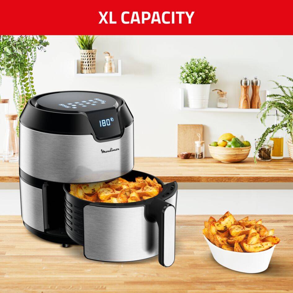 Easy Fry Deluxe, Friggitrice ad aria, 4.2L, Digitale, 8 Programmi Automatici