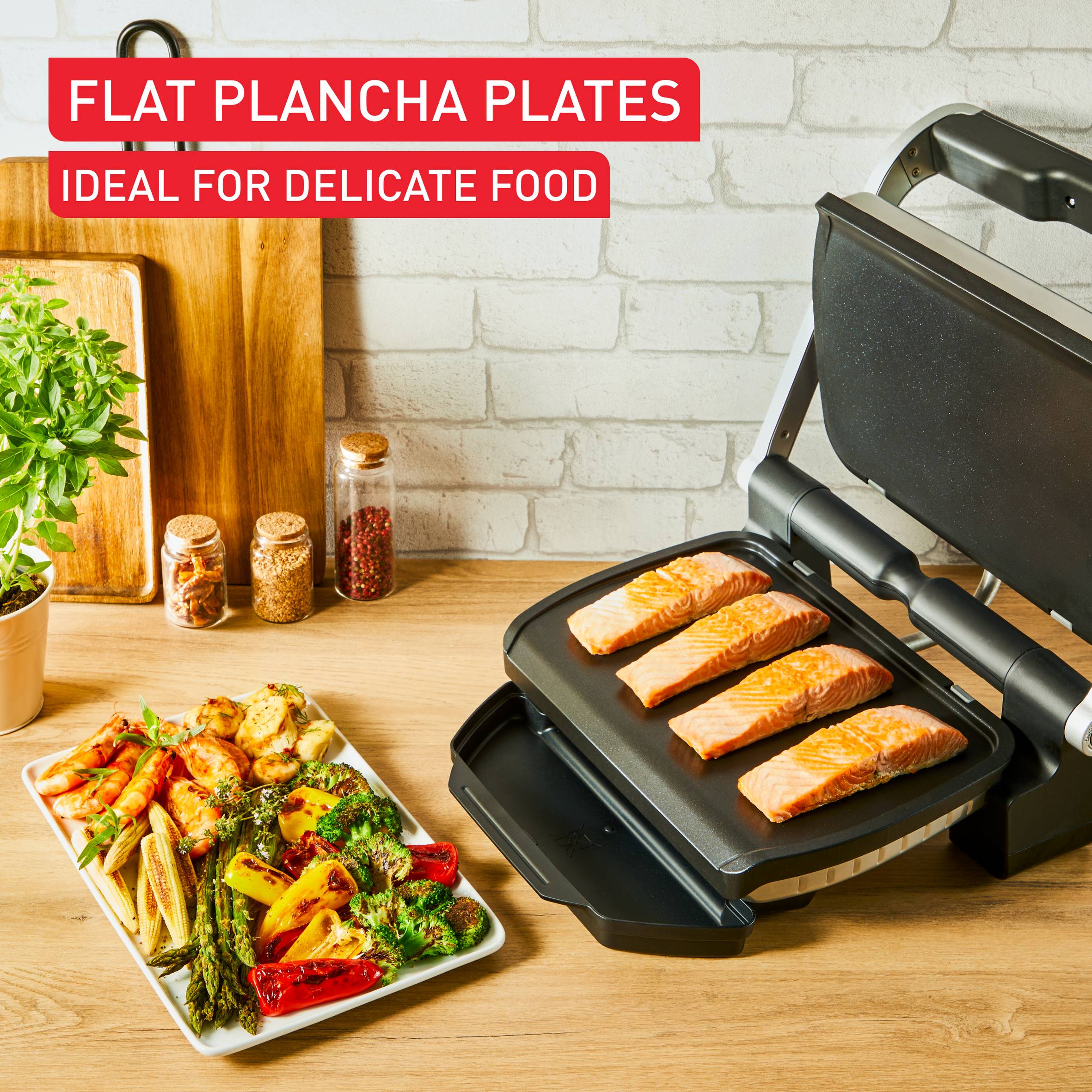 Piastre Plancha antiaderenti per OptiGrill 