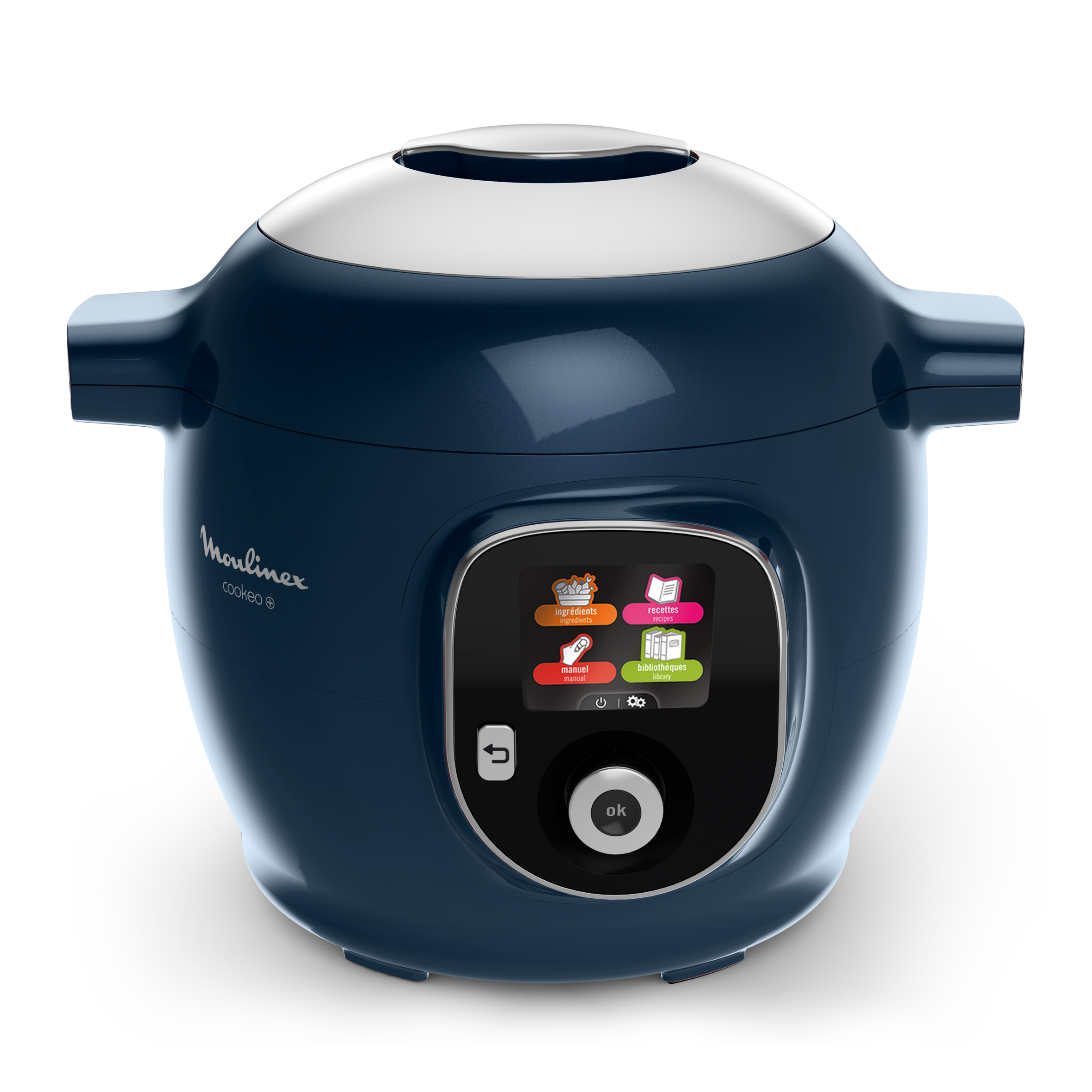Cookeo+ Midnight Blue, Multicooker a Pressione, Capacità 6L, 6 Modalità di Cottura, 150 Ricette Integrate