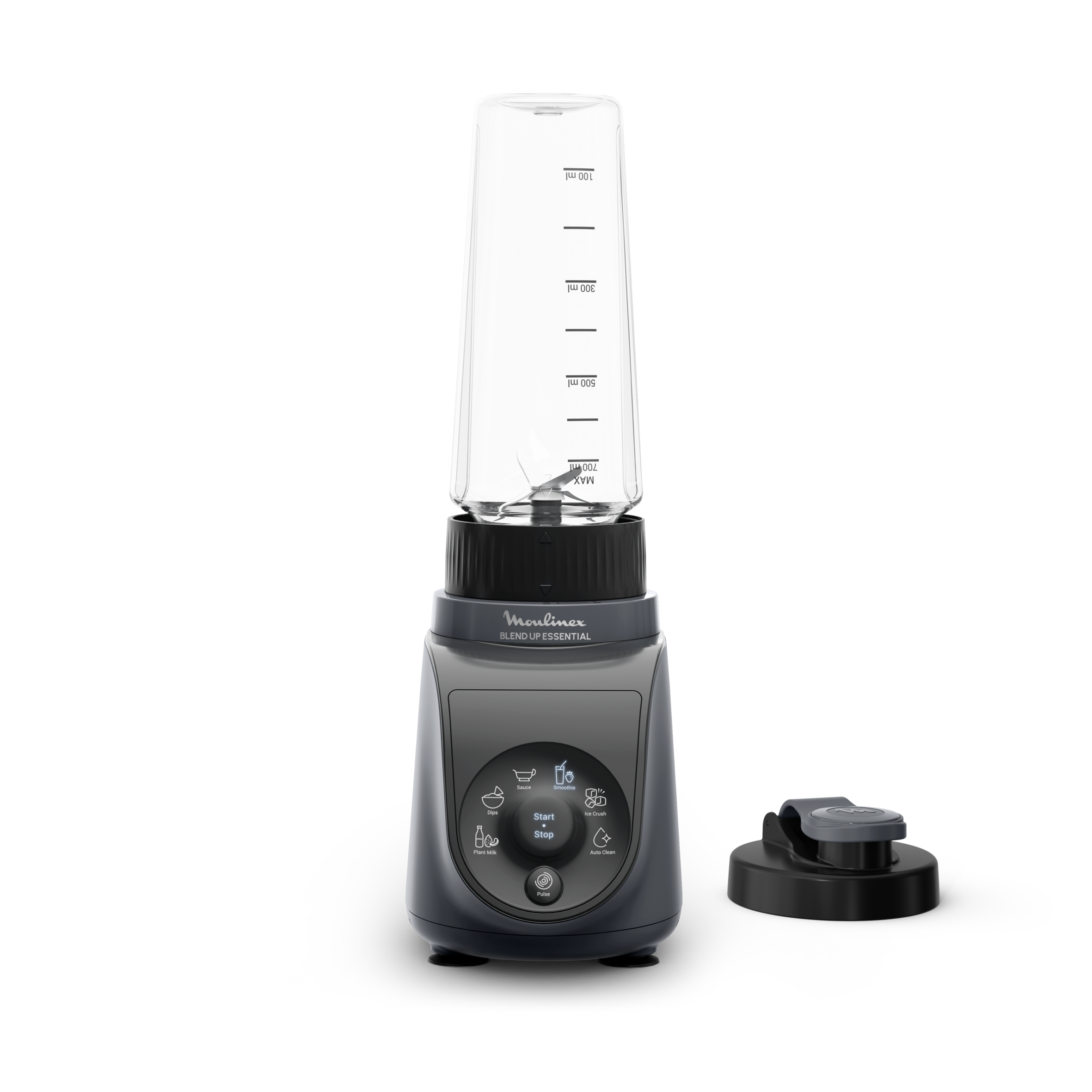 Blend Up Essential, Mini-Frullatore, 800 W, 6 Programmi Automatici, 2 Bicchieri