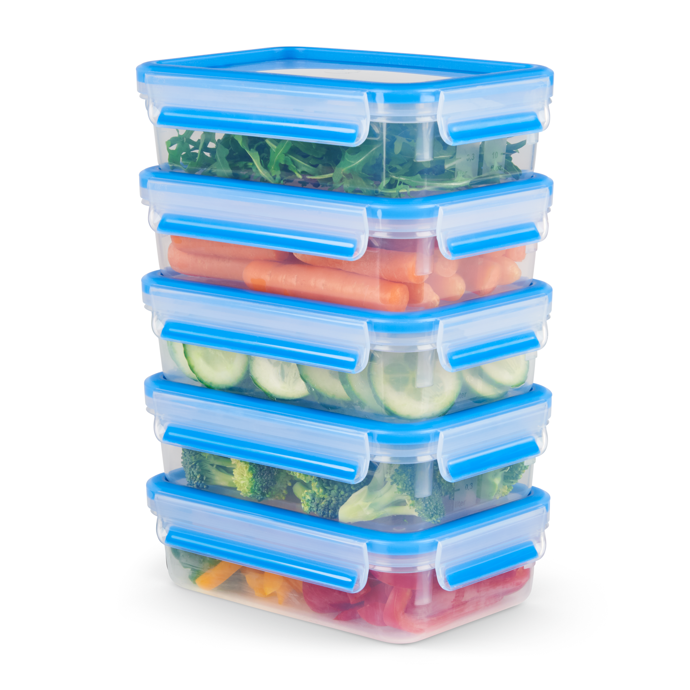 Set 5 Contenitori per Alimenti Masterseal Fresh 0,8L
