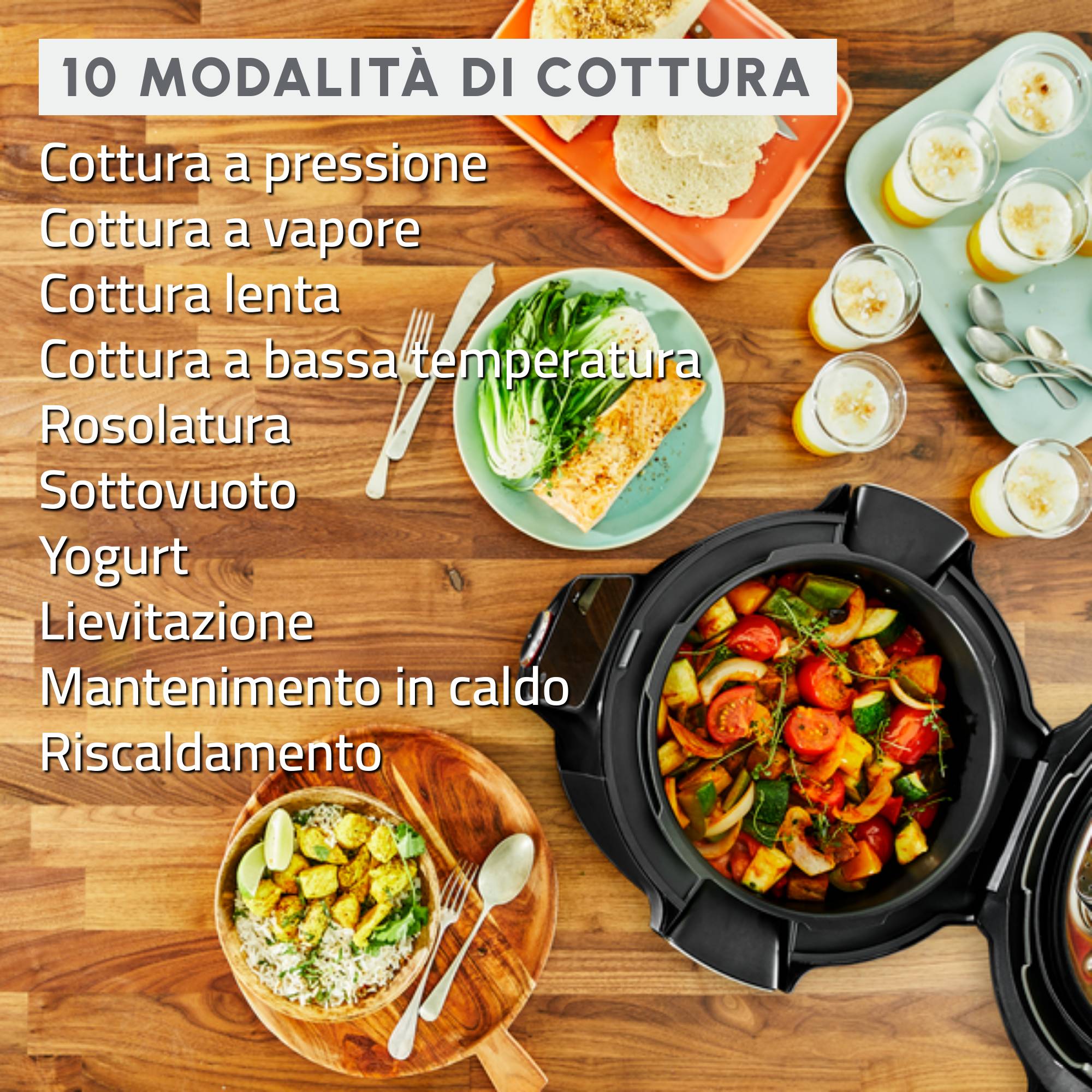 Cookeo Wi-Fi 10in1 Black,  Multicooker a Pressione, Capacità 6L, 10 Modalità di Cottura, Cottura Veloce