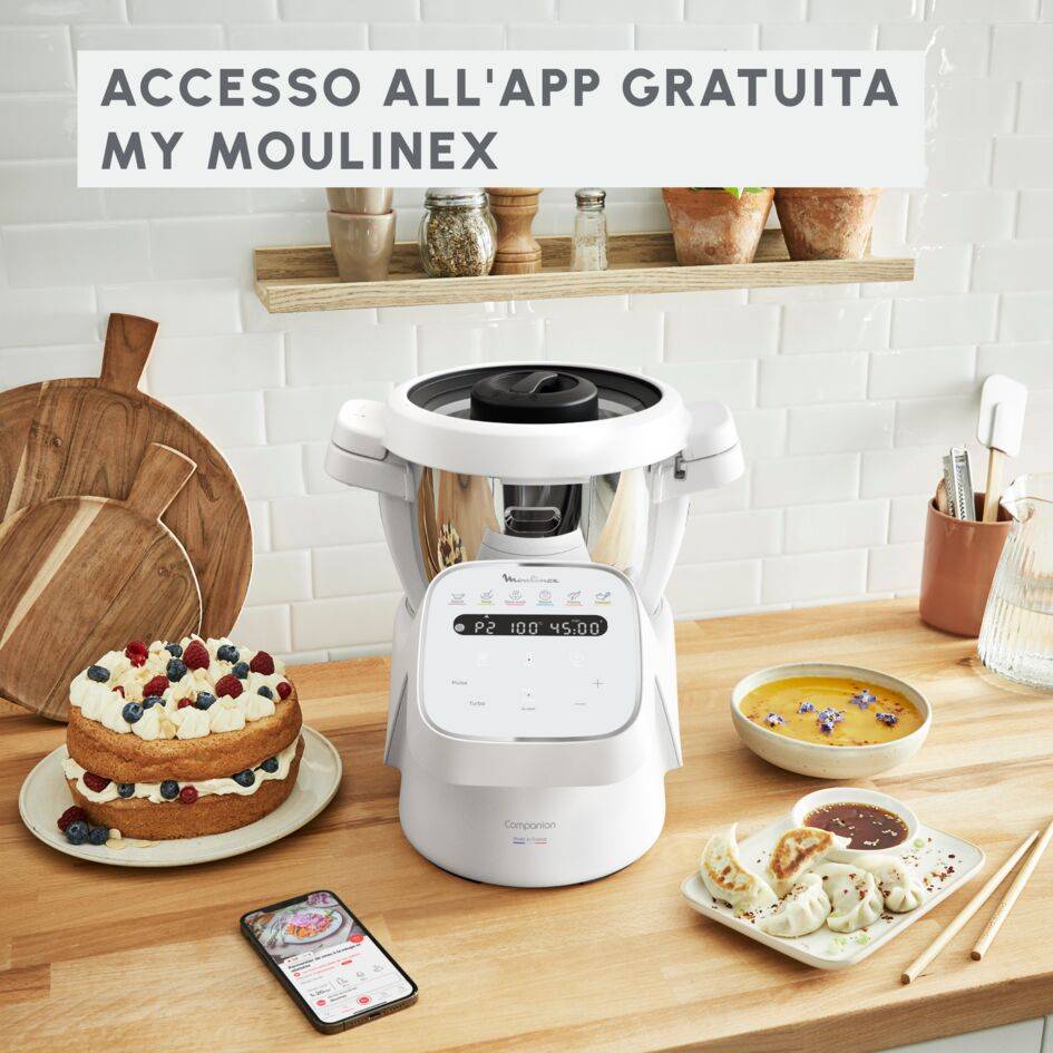 Robot da cucina multifunzione Companion, Funzione Cottura, Capacità 3L