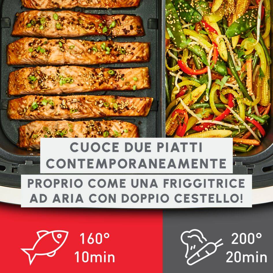 Dual Easy Fry Flex, Friggitrice ad Aria, Capacità 9L/2,5kg 