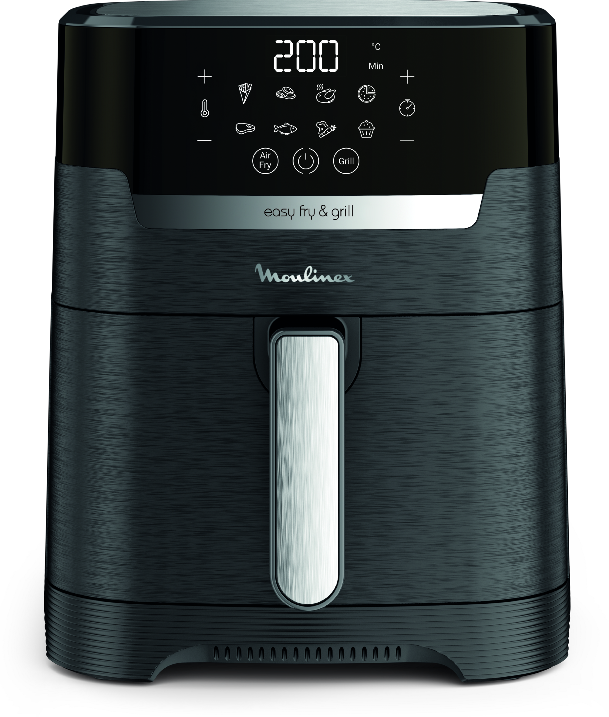 Easy Fry & Grill, Friggitrice ad Aria 4.6L,/1kg, Digitale, Funzione Grill, Griglia in Alluminio Pressofuso