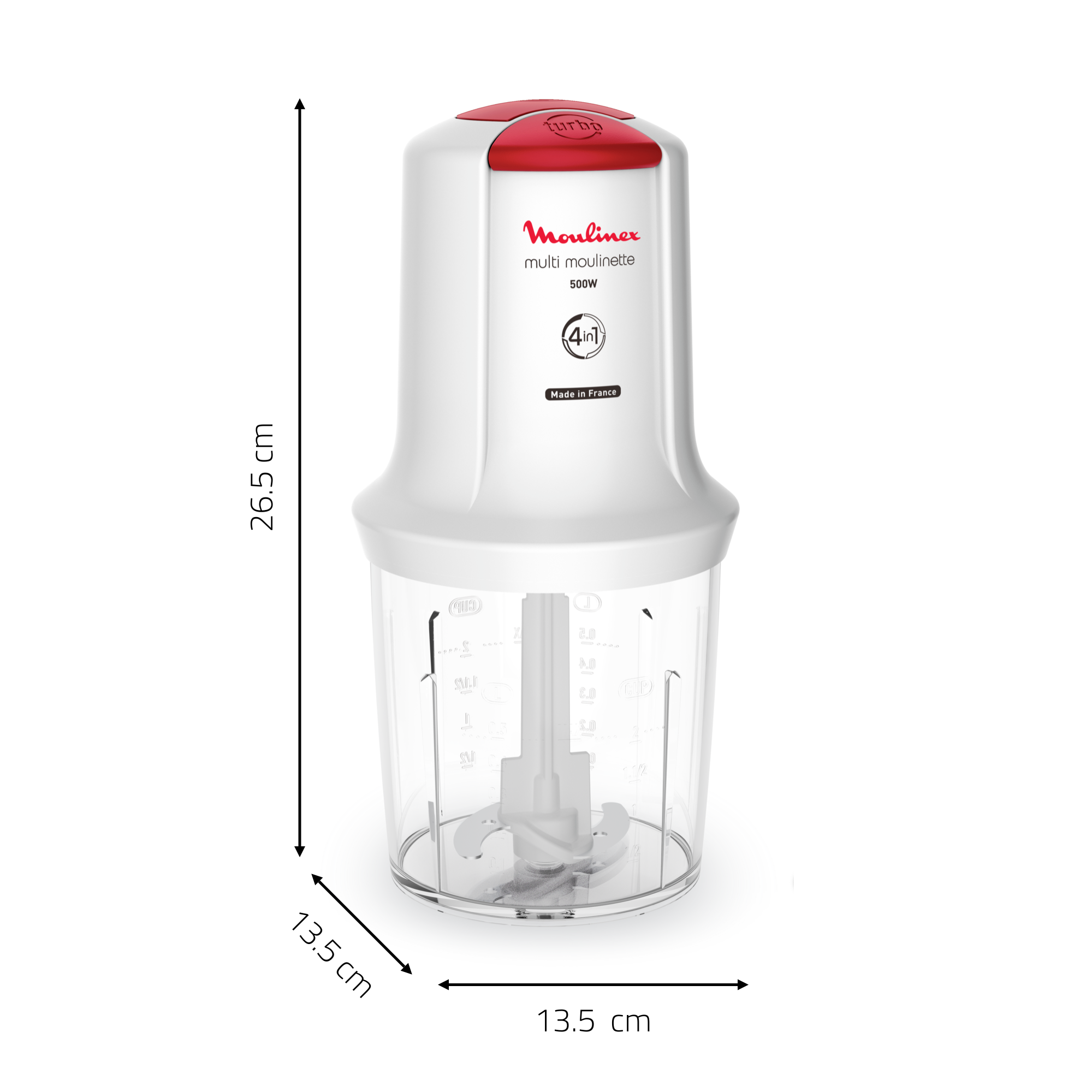 Moulinex Multi Moulinette 4-in-1, Electric Food Chopper, Shaker Accessory