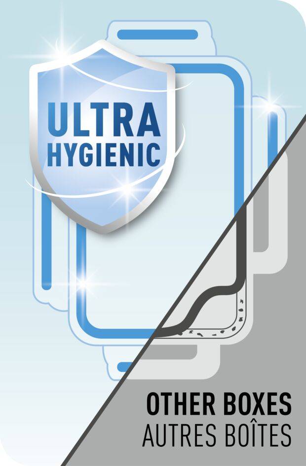 Set 5 Contenitori per Alimenti Masterseal Fresh 0,15L / 0,25L / 0,55L / 1L / 1,3L