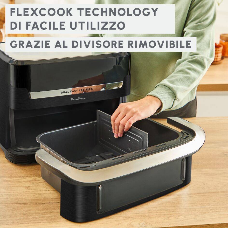 Dual Easy Fry Flex, Friggitrice ad Aria, Capacità 9L/2,5kg 