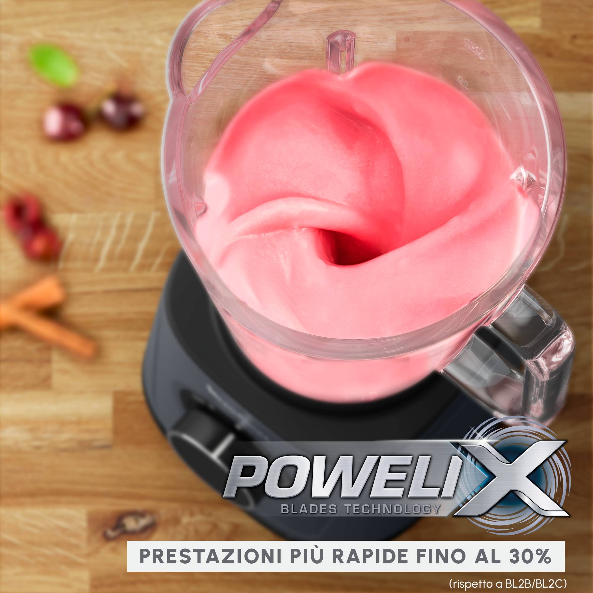 Frullatore ad alta velocità PerfectMix Essential, 1200 W, tecnologia con lame Powelix