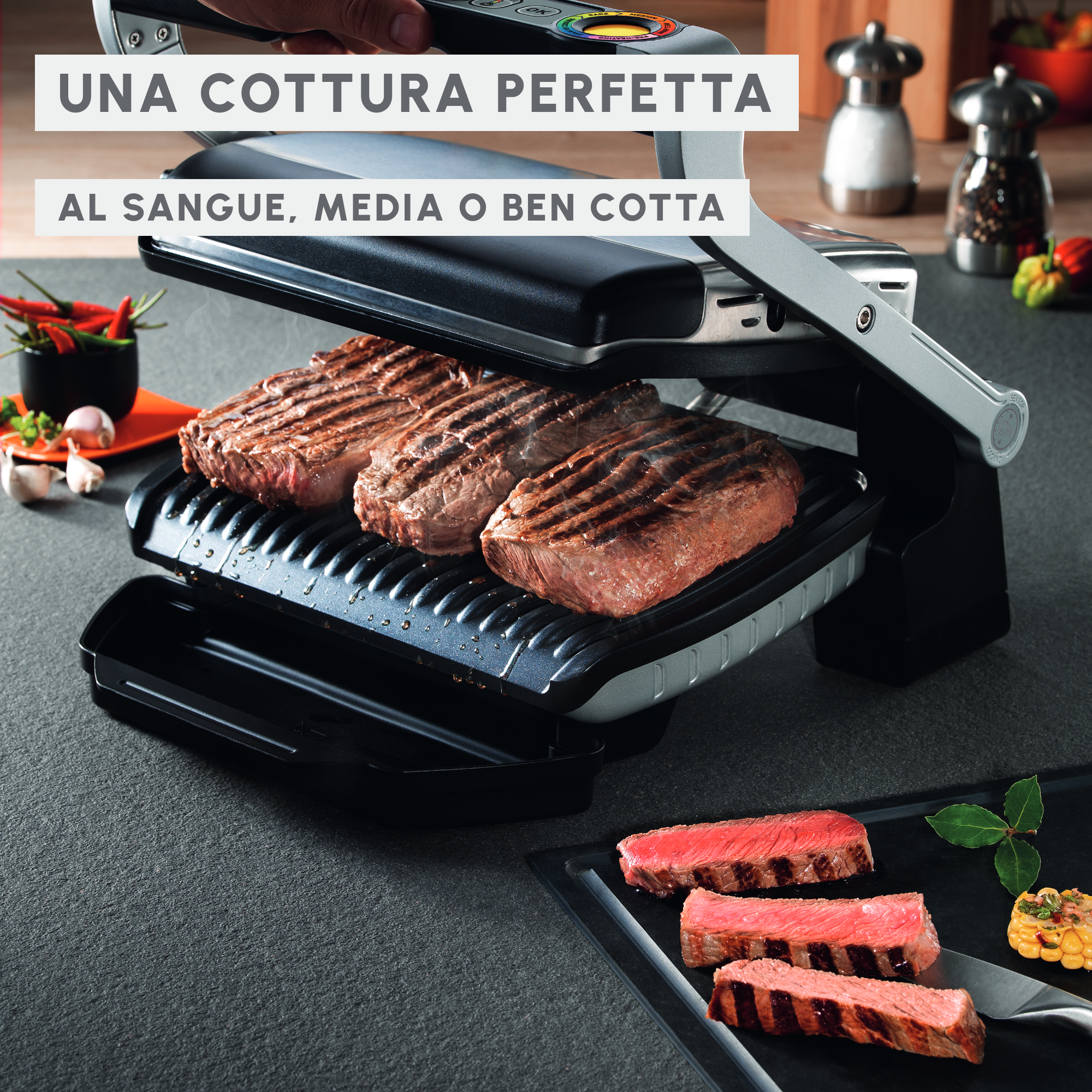 Griglia elettrica intelligente Optigrill+