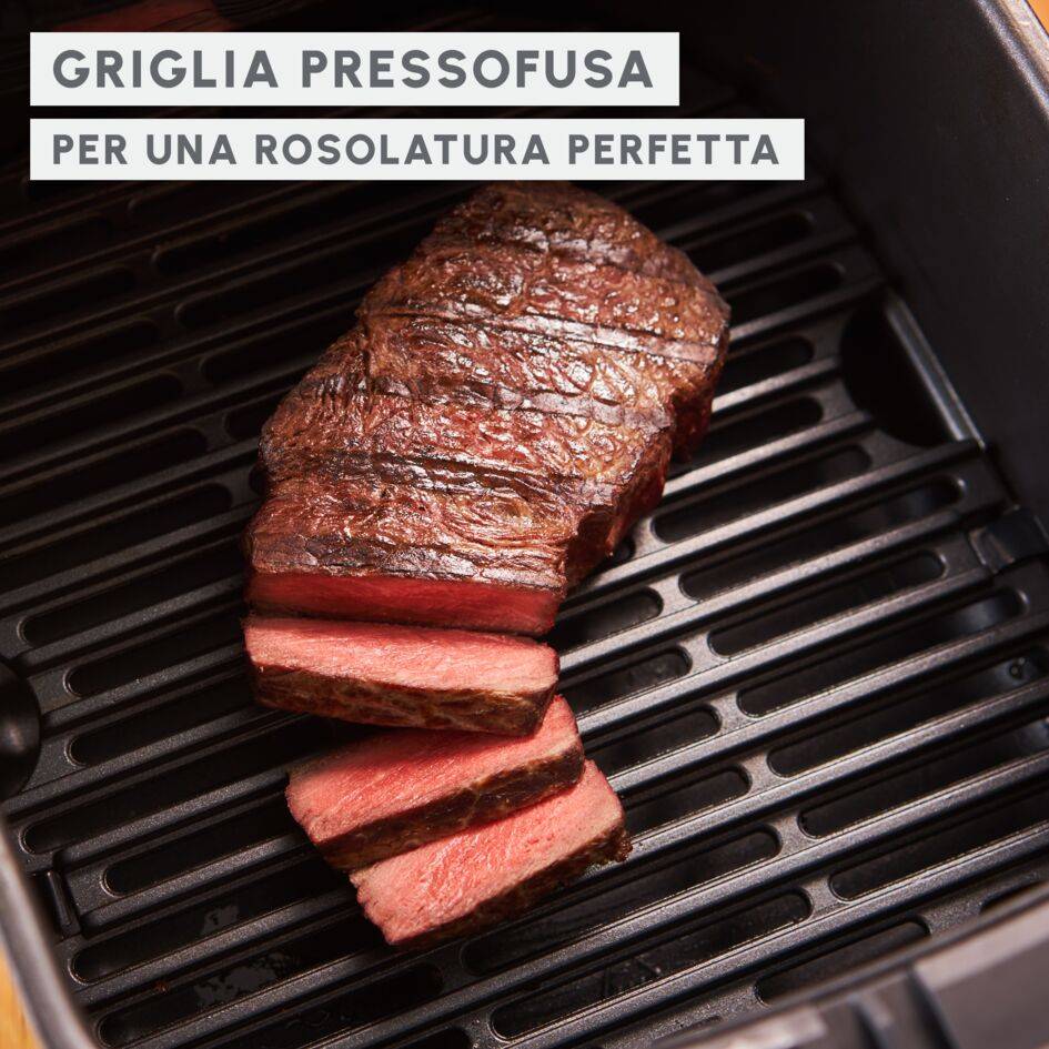 Easy Fry Silence, Friggitrice ad Aria 5L, Silent Technology, Easy Clean & Store System