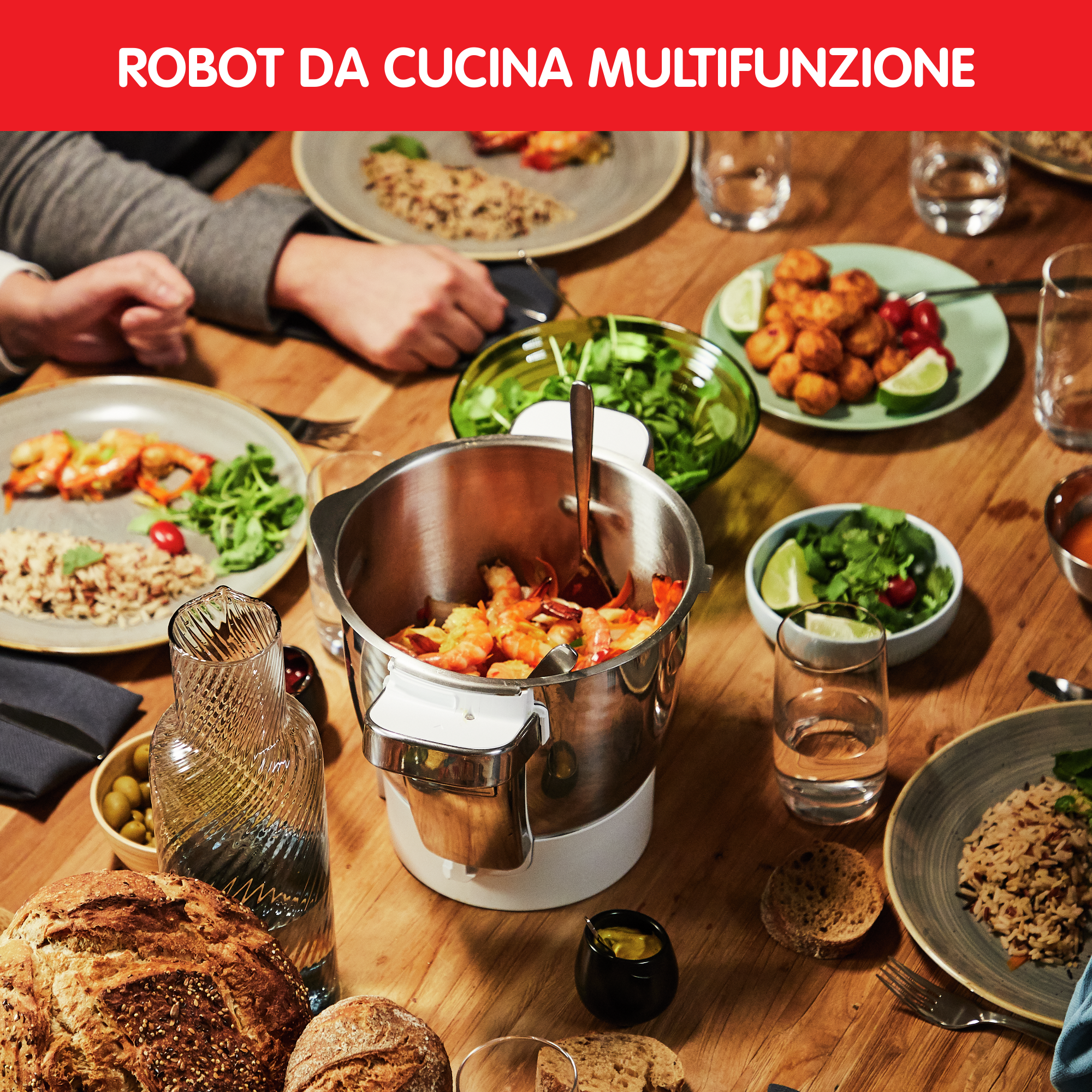 Robot da cucina multifunzione i-Companion Touch Pro (Black), Funzione Cottura, Capacità 3L, Schermo Touch, Bilancia Integrata, Kit Tritatutto
