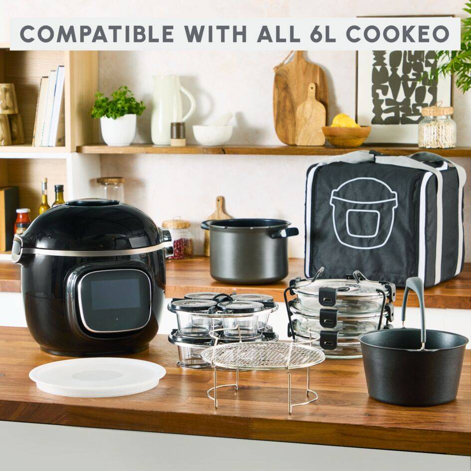 Accessorio set 8 vasetti in vetro per Multicooker Cookeo