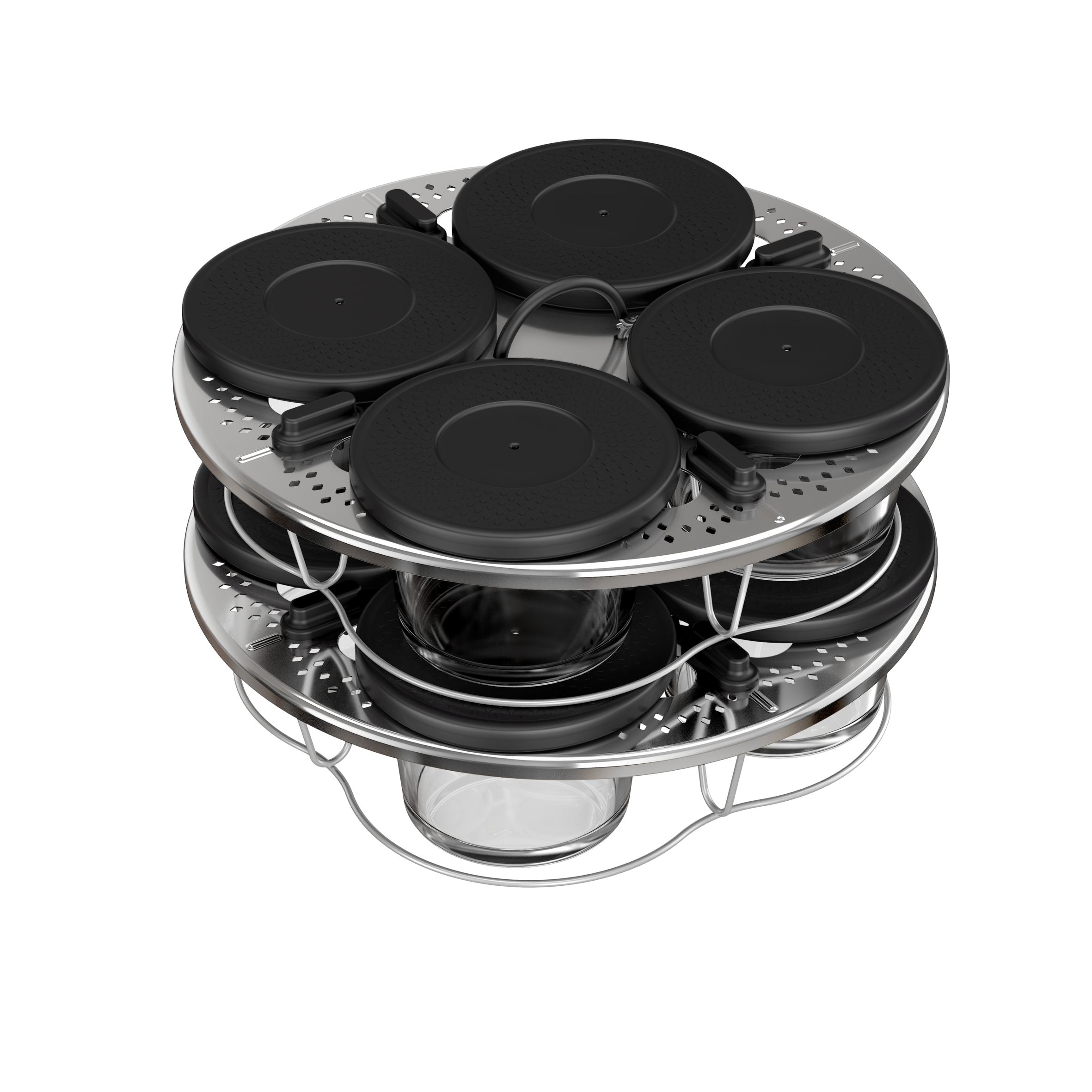 Accessorio set 8 vasetti in vetro per Multicooker Cookeo