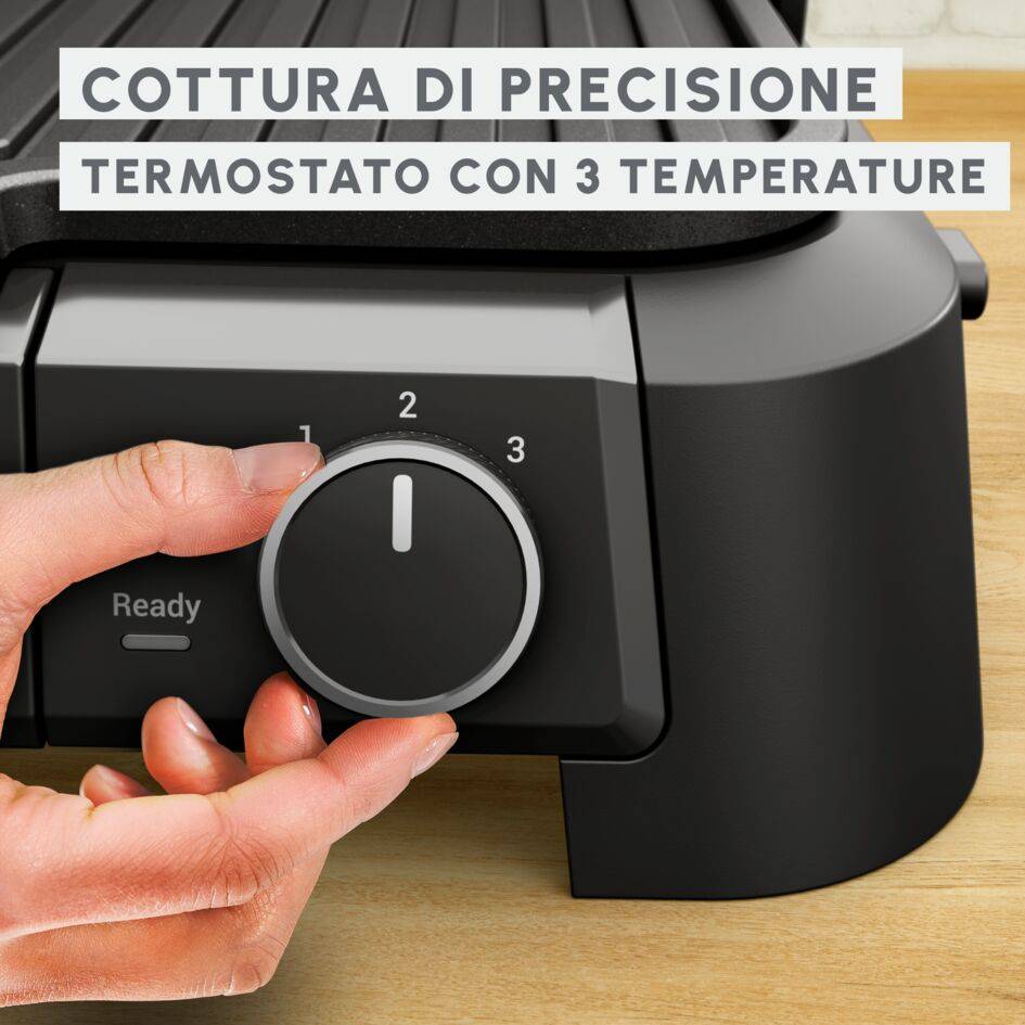 SuperGrill 3in1, Griglia a Contatto, Barbecue, Forno