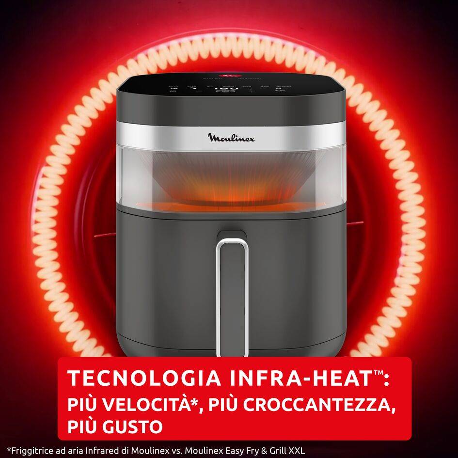 Easy Fry Infrared, Friggitrice ad Aria, Risultati Croccanti, Tecnologia Infra-Heat™