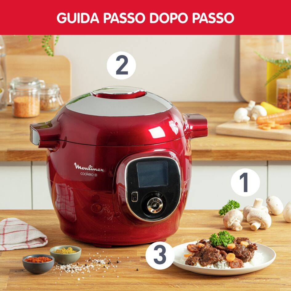 Multicooker Cookeo+ Red 6L