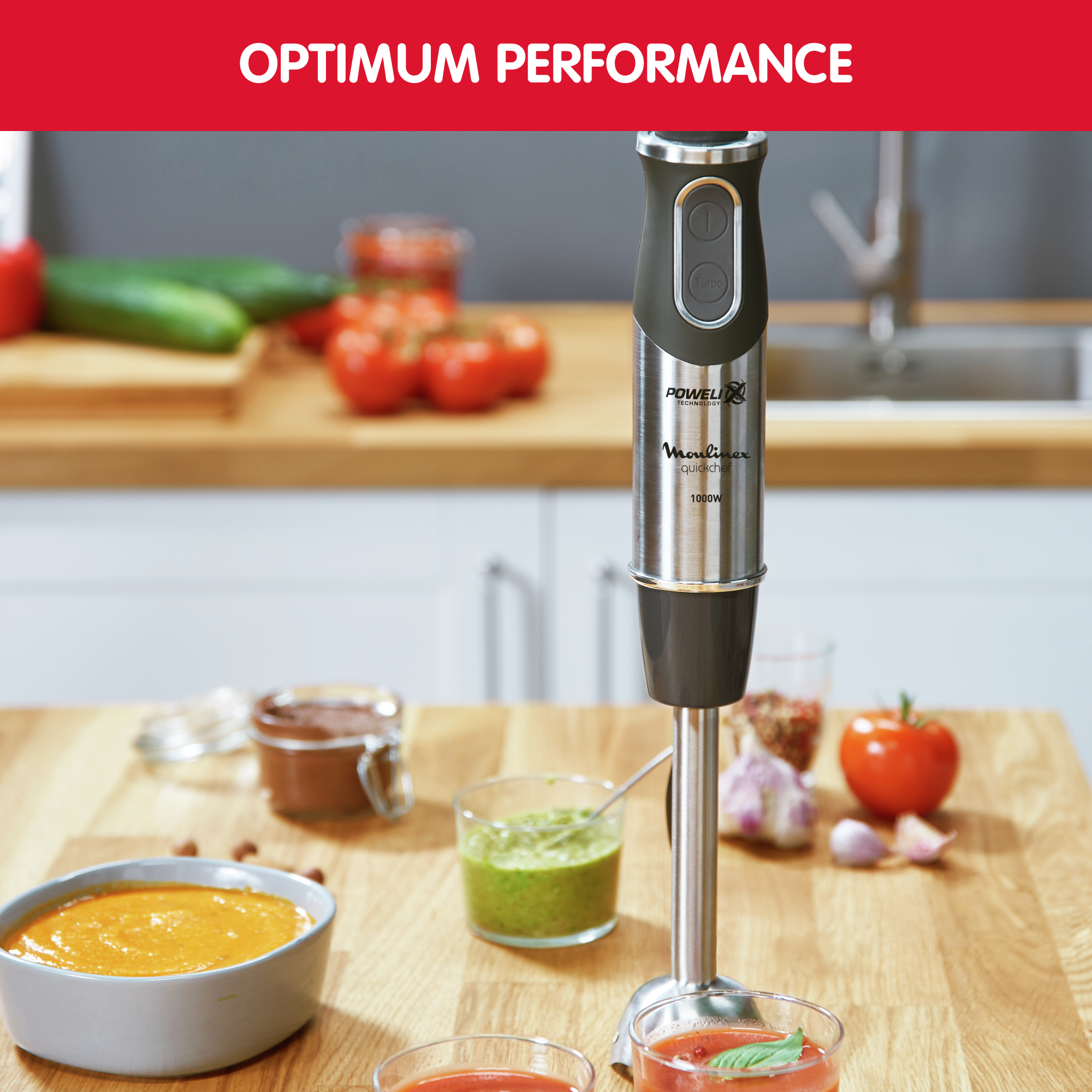 Mixer ad immersione Quickchef 2 in 1