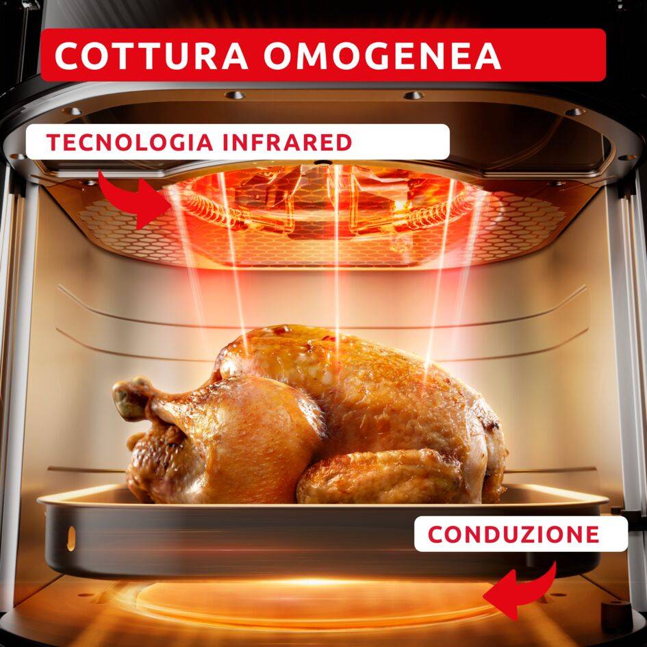 Easy Fry Infrared, Friggitrice ad Aria, Risultati Croccanti, Tecnologia Infrared