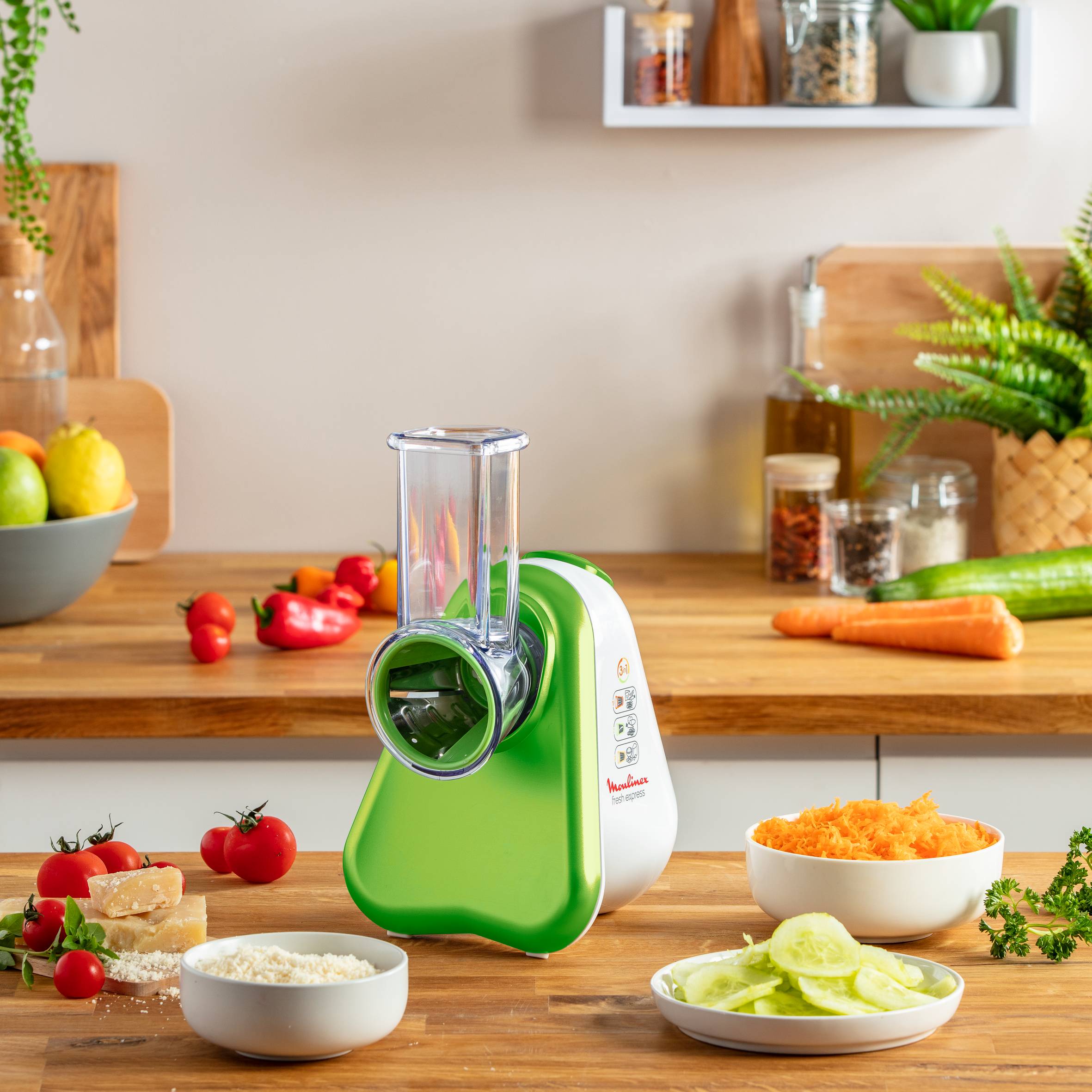 Tritatutto Fresh Express Green 3 coni