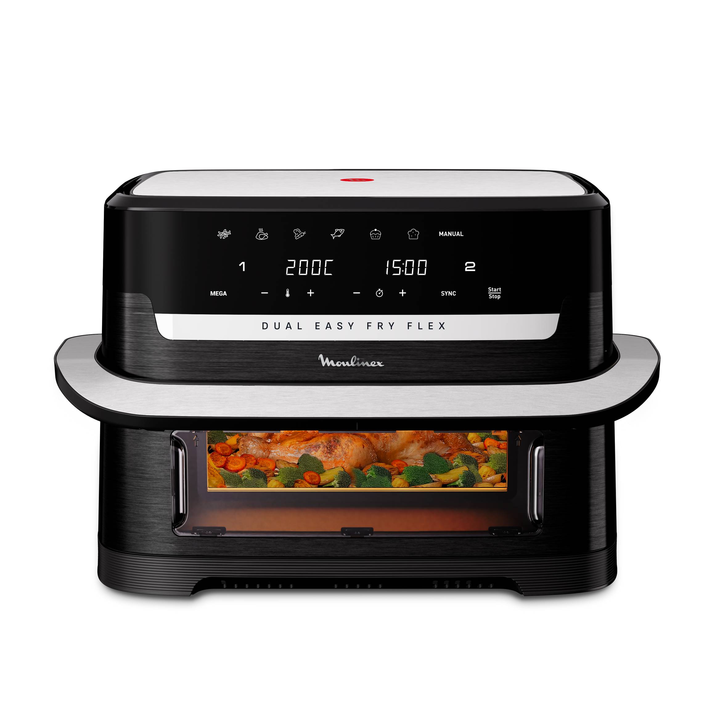 Dual Easy Fry Flex, Friggitrice ad Aria, Capacità 9L/2,5kg