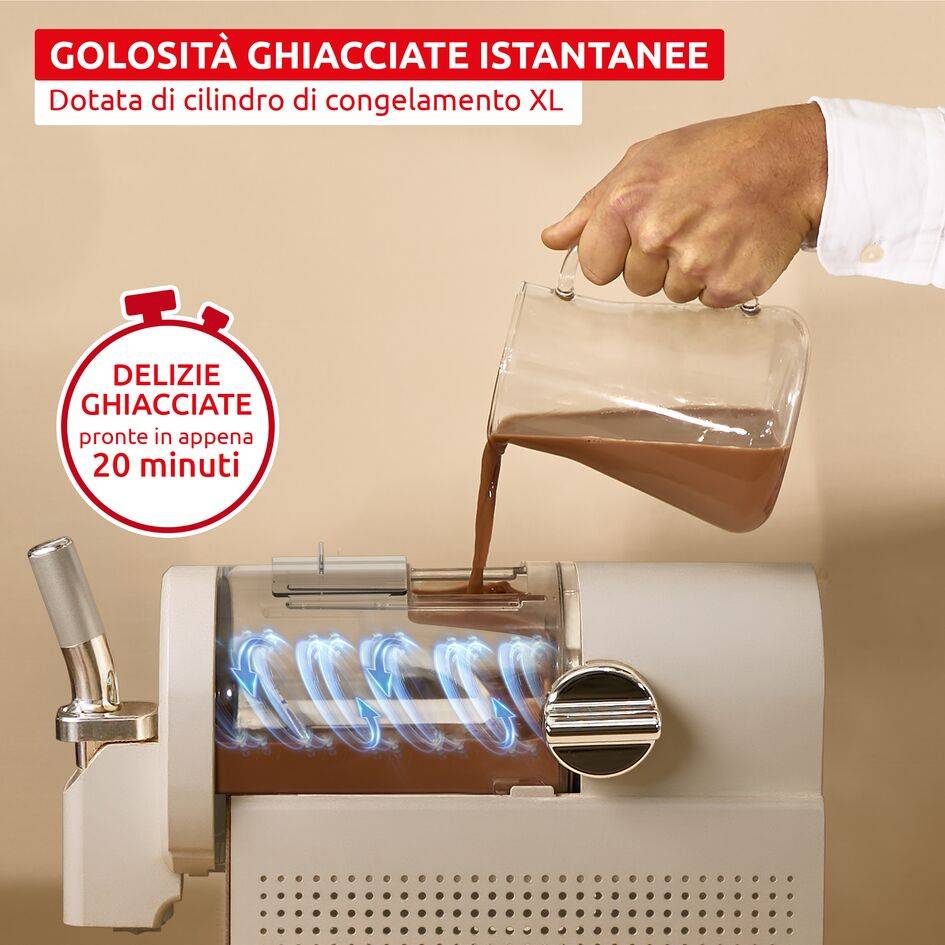 Freezi, Gelatiera e Macchina per Bevande Ghiacciate 16-in-1, Golosità Ghiacciate all'Istante