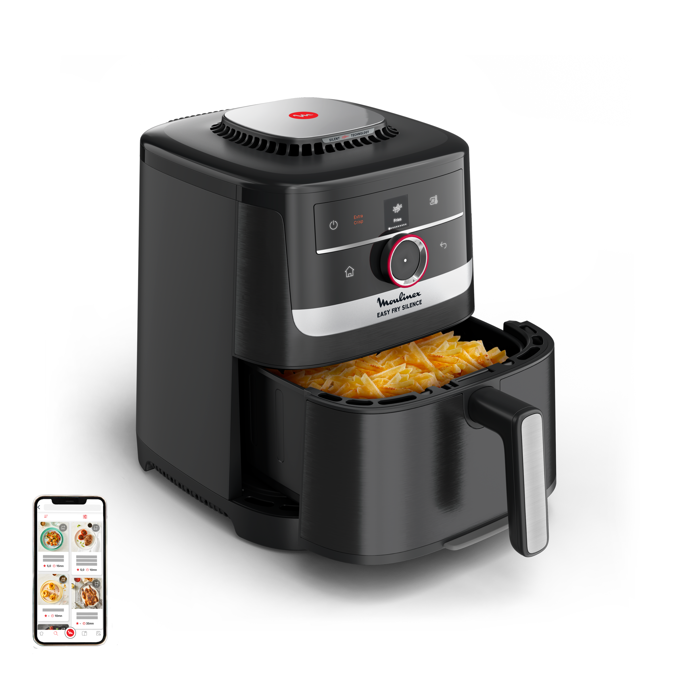 Friggitrice Ad Aria Moulinex Easy Fry Max 5L | 10 Programmi Automatici | Digitale | Per 6 Persone - Foto 5