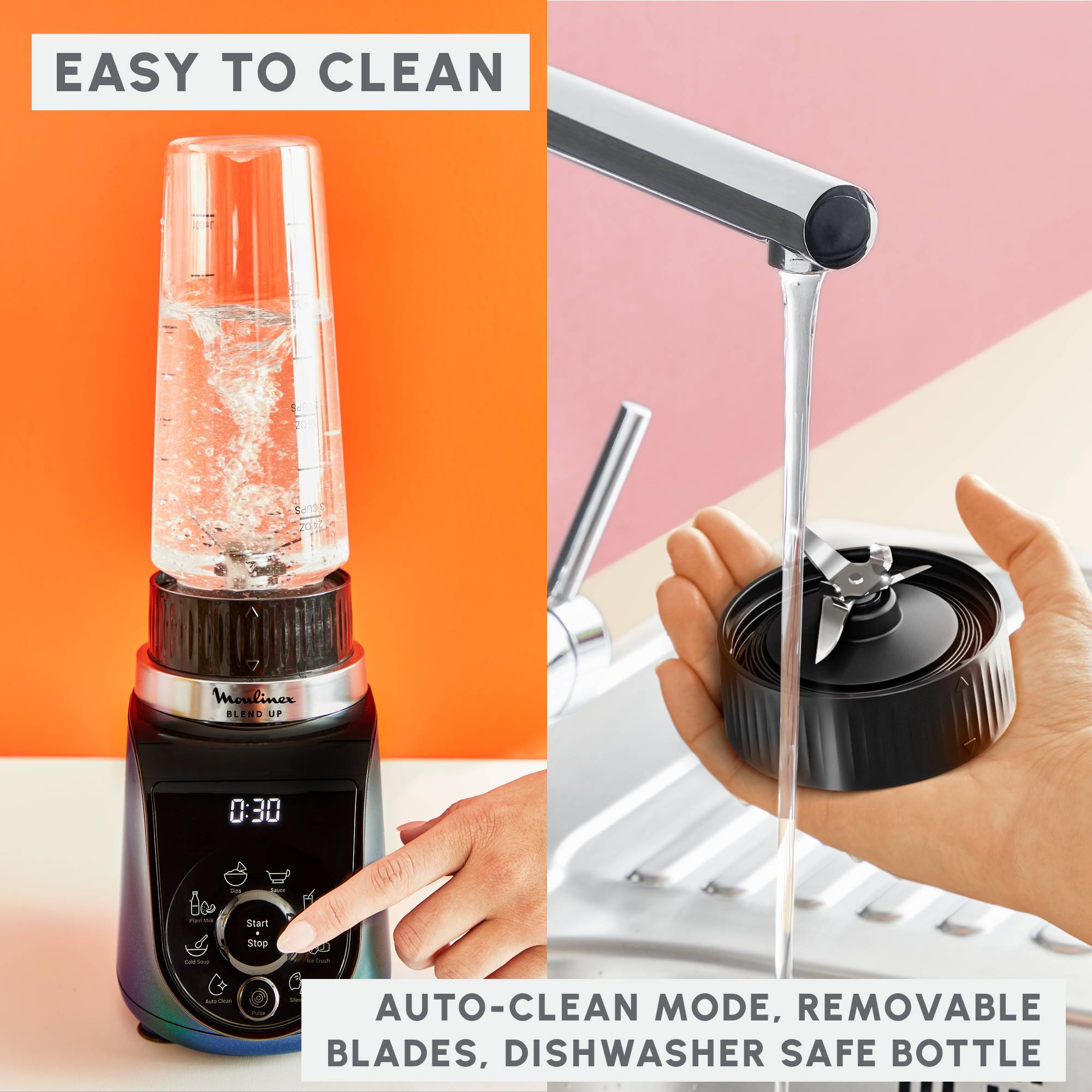 Frullatore Blend Up con 2 bottiglie da viaggio
