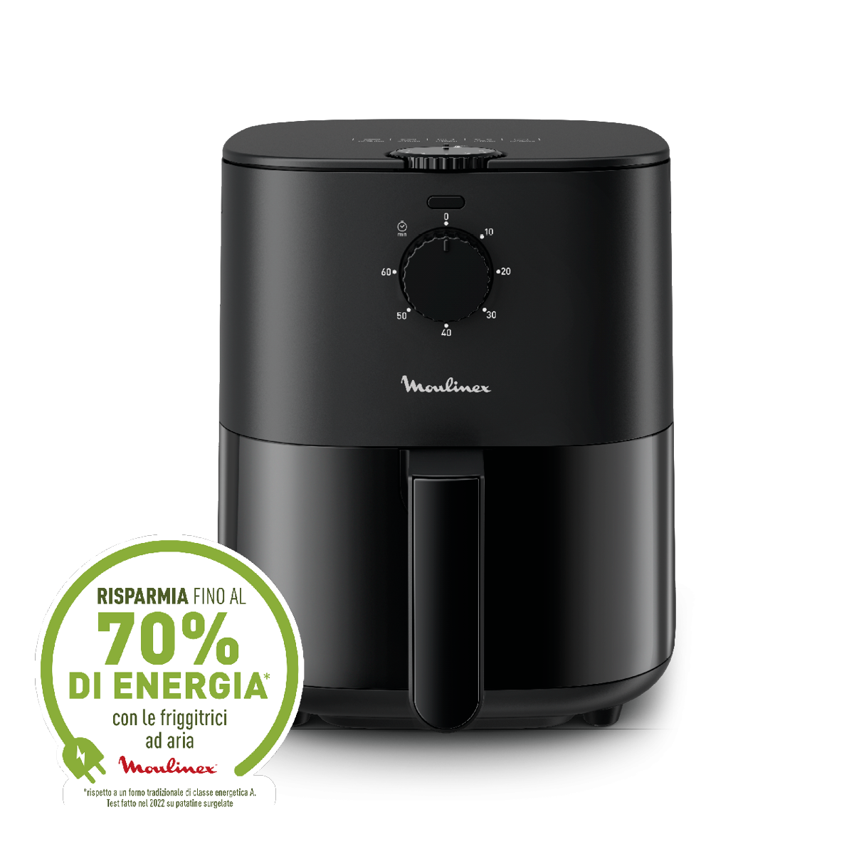 Easy Fry Essential, Friggitrice ad aria 3.5L, Analogica, Design Compatto, Lavabile in Lavastoviglie