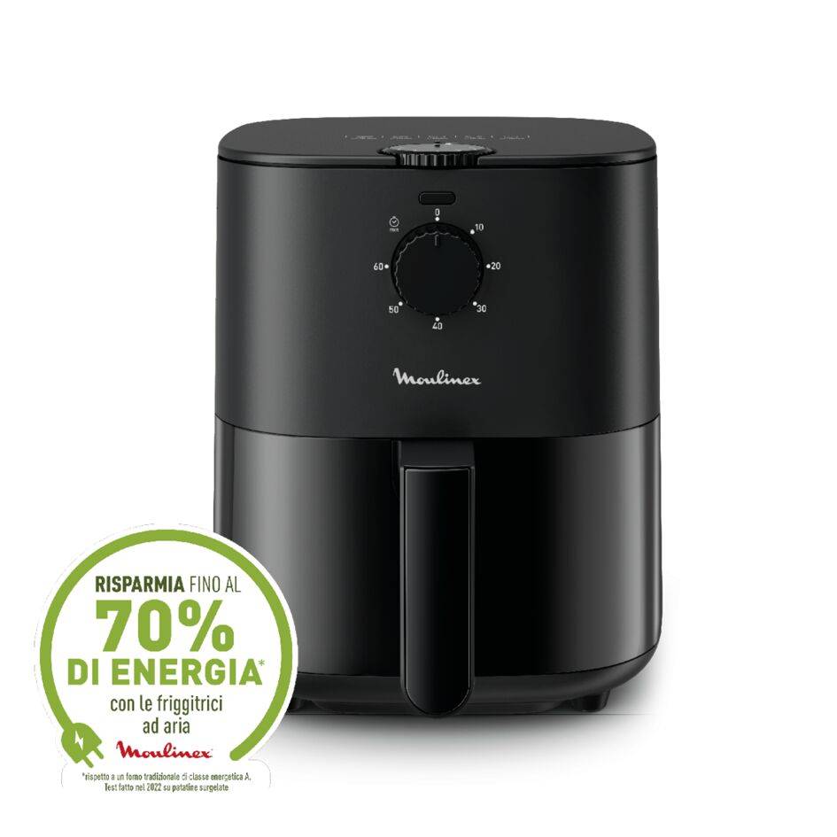Easy Fry Essential, Friggitrice ad aria 3.5L, Analogica, Design Compatto, Lavabile in Lavastoviglie