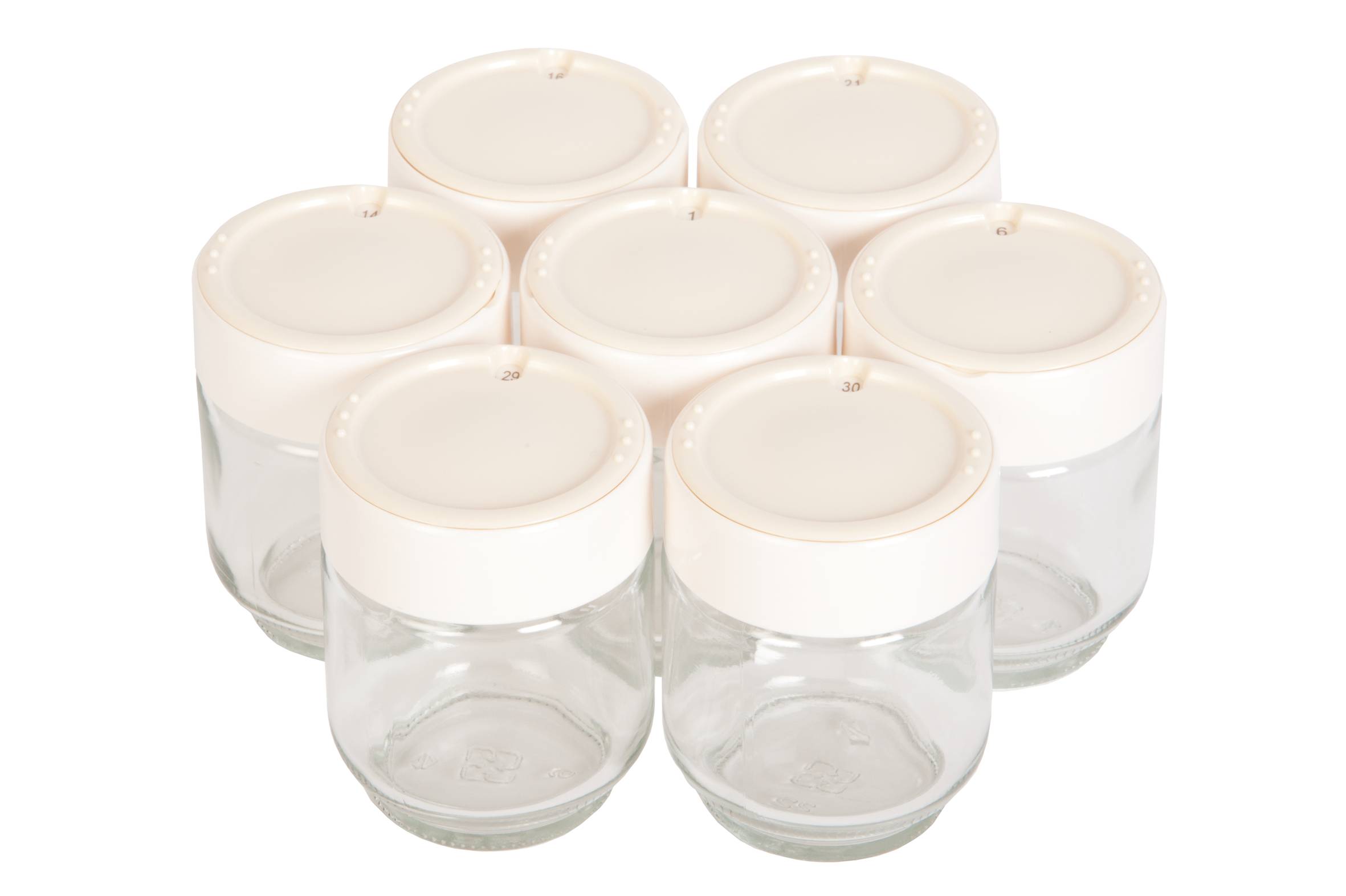 Vasetti yogurt in vetro x7 A14A03