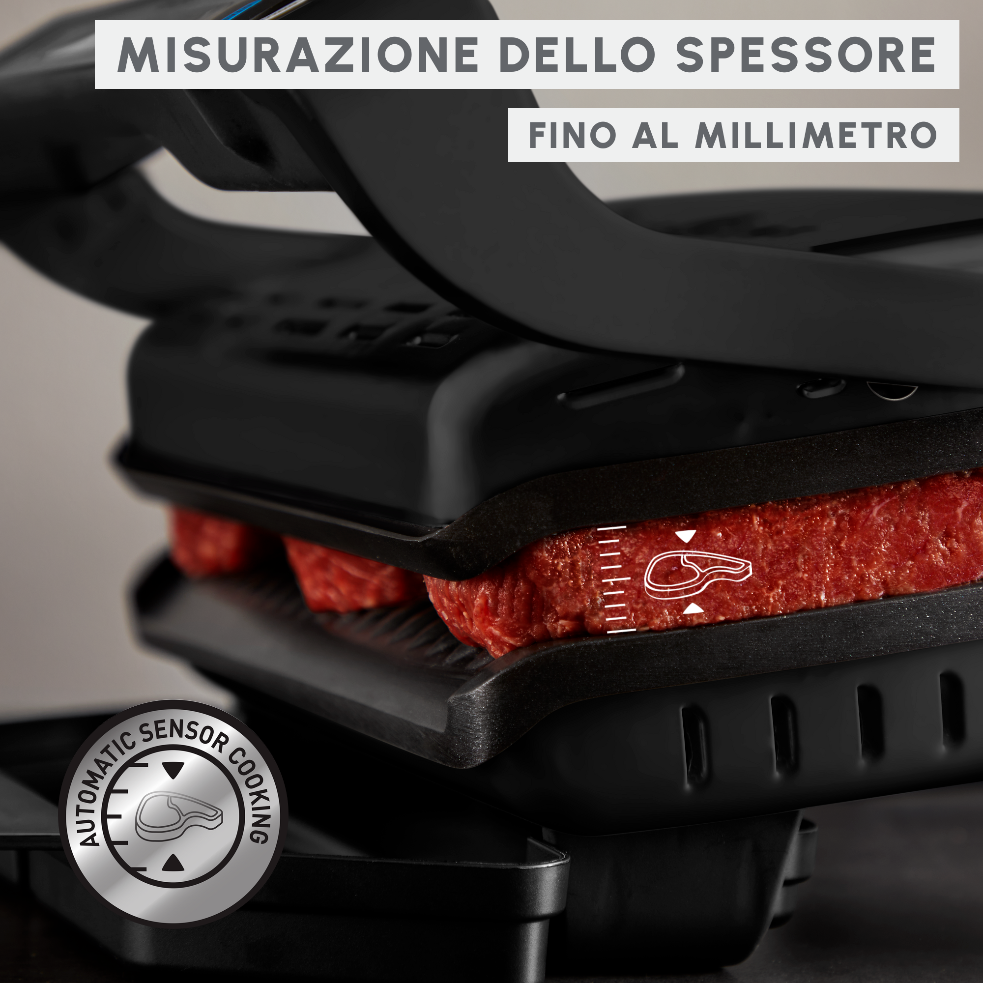 OptiGrill+ XL, Griglia a Contatto Intelligente, Risultati Perfetti, Nessun Monitoraggio, 9 Programmi Automatici, Superficie Extra Large