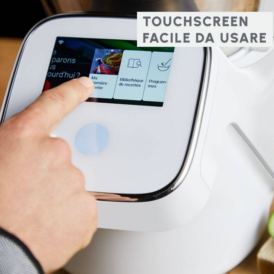 Robot da cucina multifunzione i-Companion Touch, Funzione Cottura, Capacità 3L, Schermo Touch