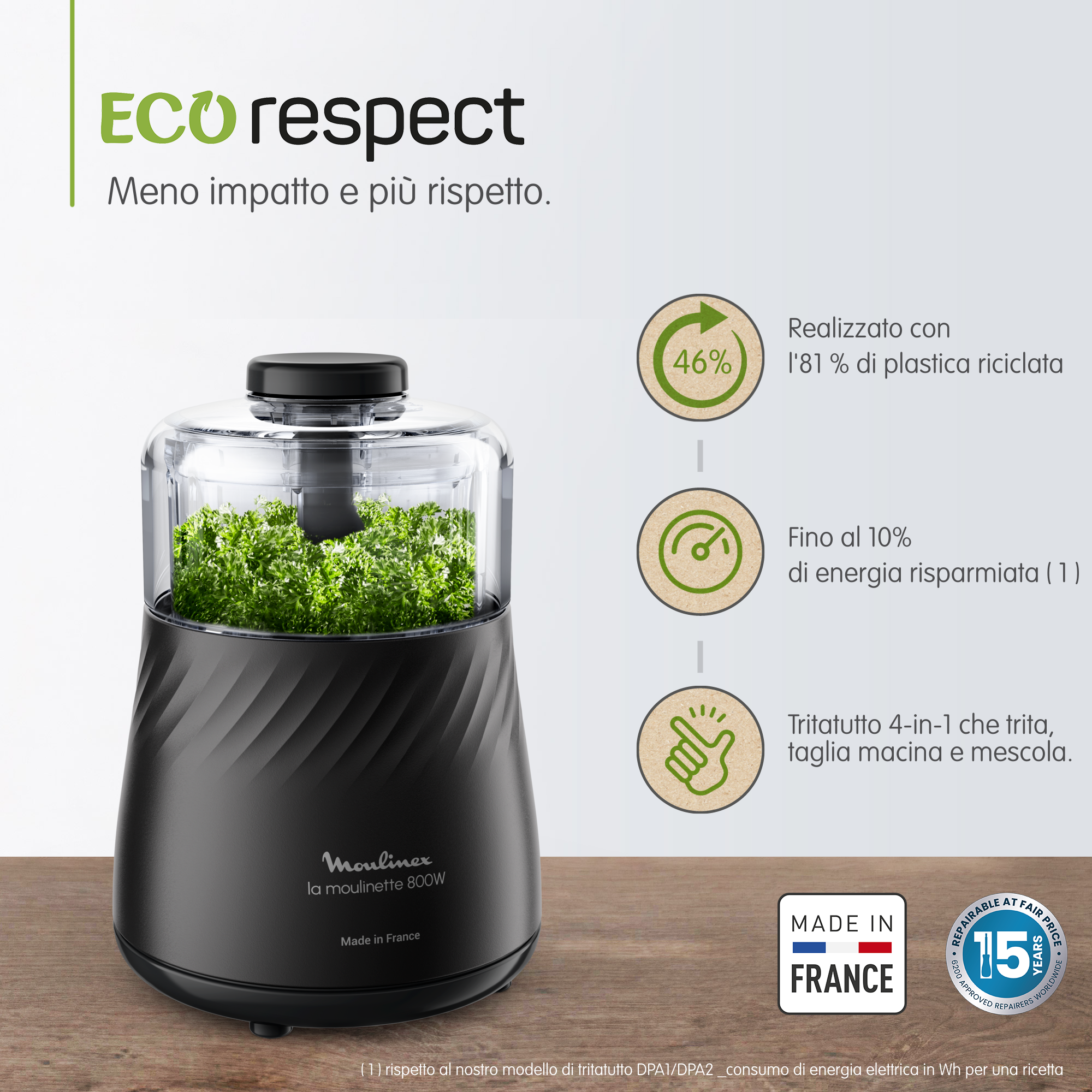 Tritatutto La Moulinette Eco Respect