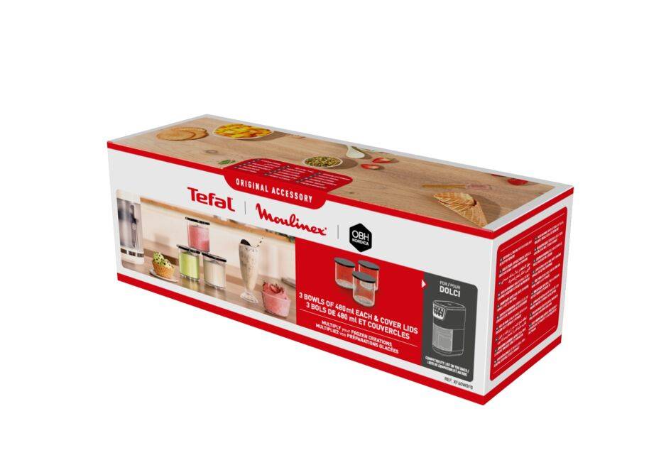 4 ciotole da 480 mL con coperchi XF60W0F0