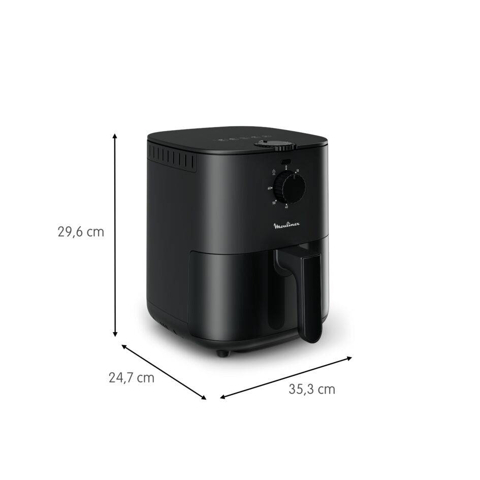 Easy Fry Essential, Friggitrice ad aria 3.5L, Analogica, Design Compatto, Lavabile in Lavastoviglie