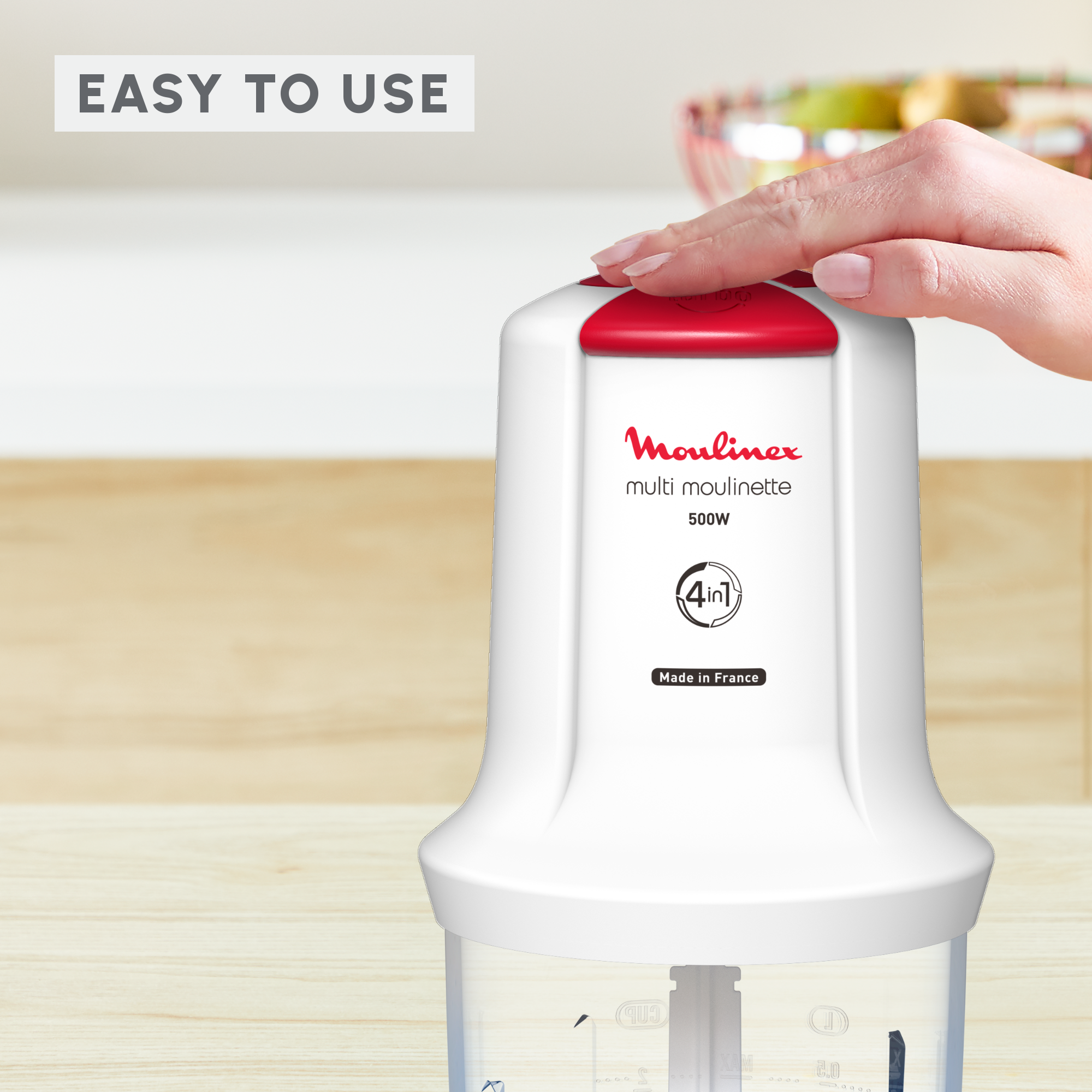 Moulinex Multi Moulinette 4-in-1, Electric Food Chopper, Shaker Accessory