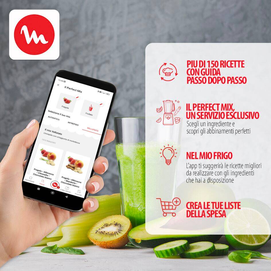 Frullatore PerfectMix+ Silver con caraffa in vetro