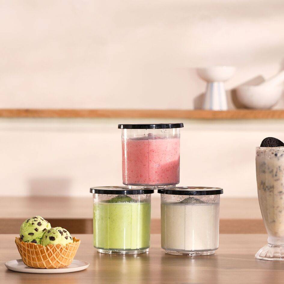 4 ciotole da 480 mL con coperchi XF60W0F0