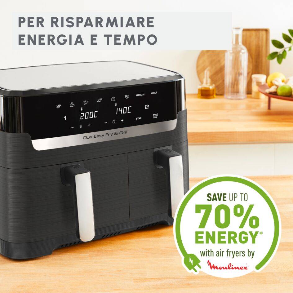 FRYER DUAL ZONE + GRILL EZ905