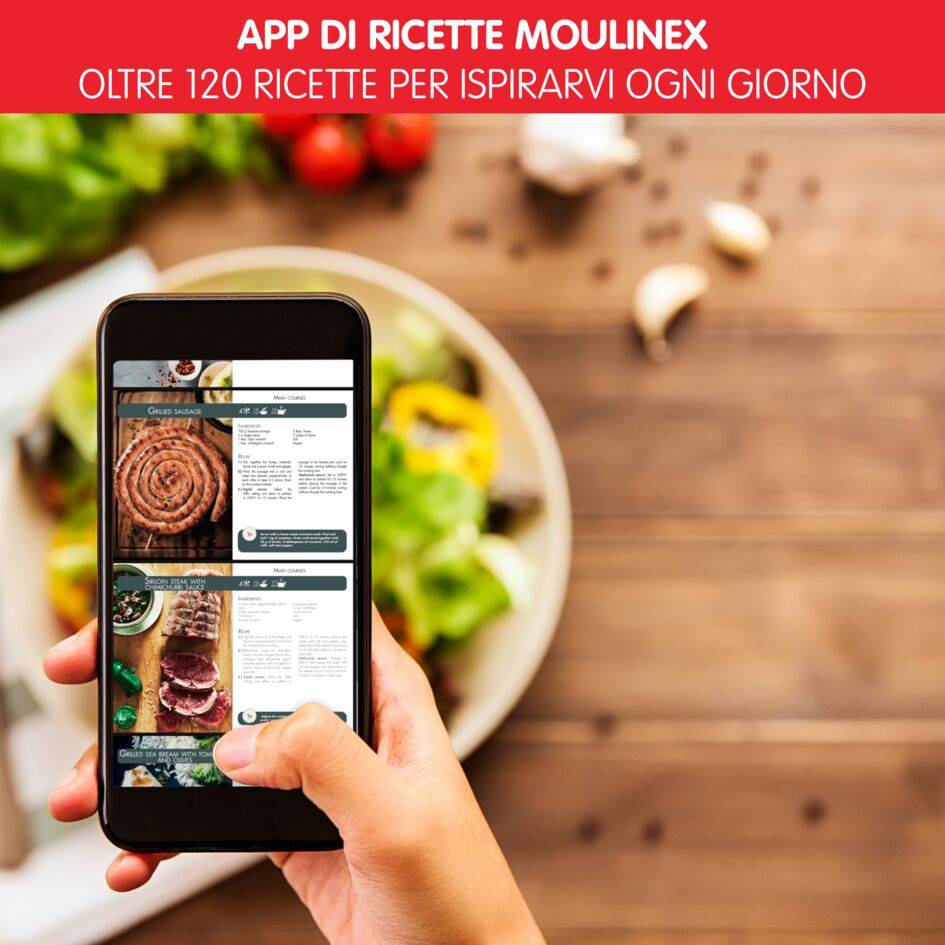 Easy Fry & Grill, Friggitrice ad Aria 4.6L,/1kg, Digitale, Funzione Grill, Griglia in Alluminio Pressofuso