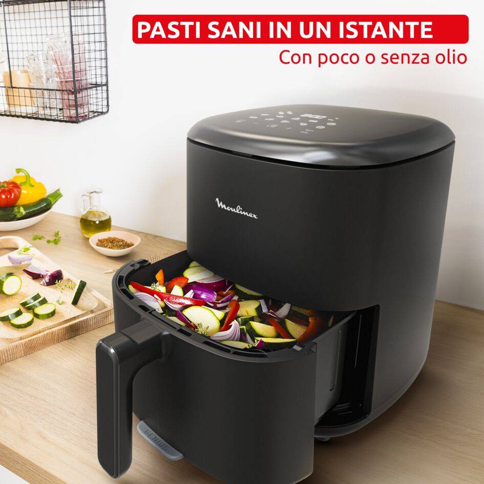 Easy Fry Max, Friggitrice ad Aria, Capacità 5 L, Frontalino Rimovibile