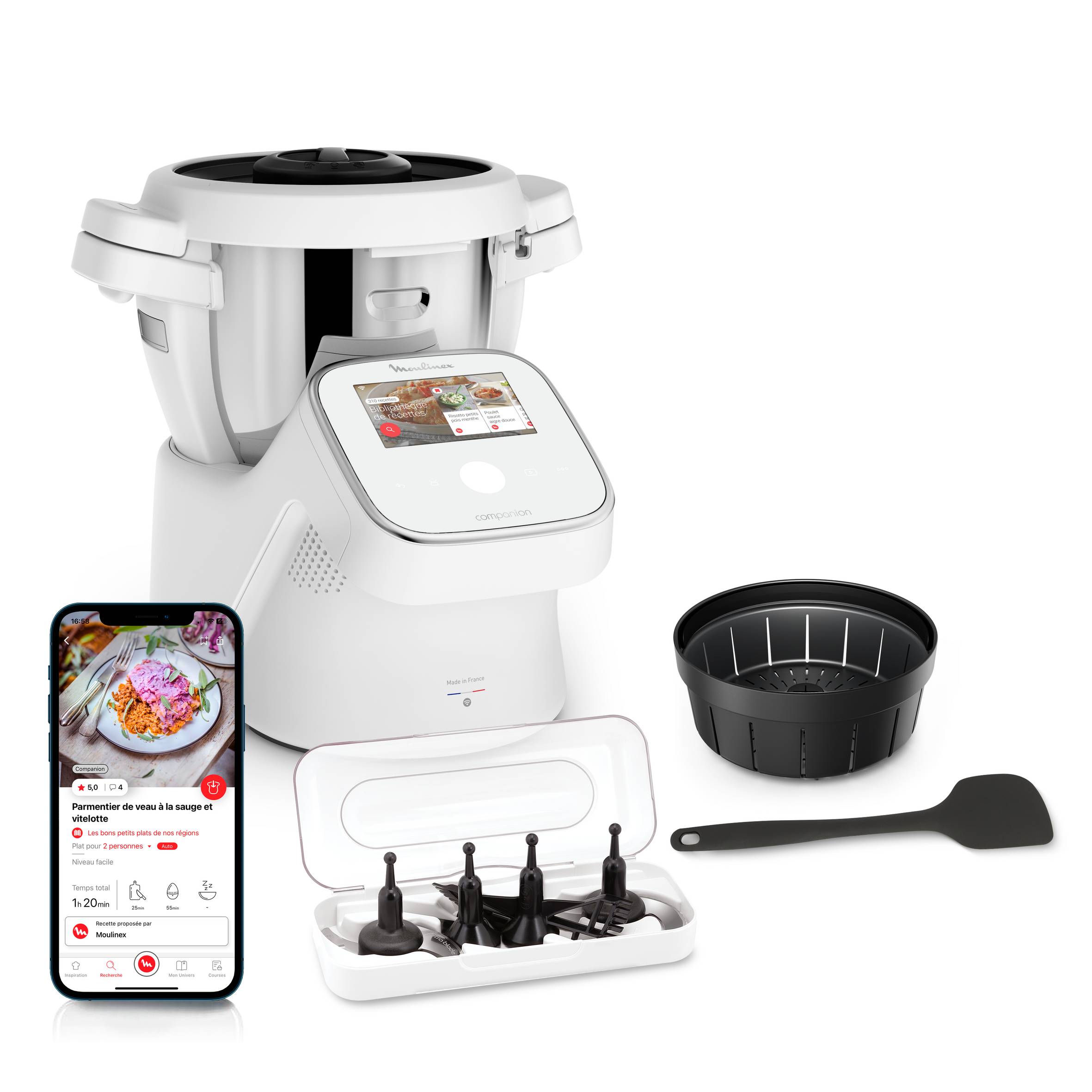 Robot da cucina multifunzione i-Companion Touch, Funzione Cottura, Capacità 3L, Schermo Touch