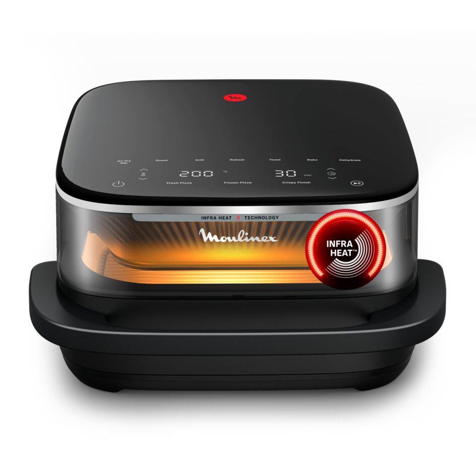Moulinex Ever Fry XXL Surface, Friggitrice ad aria XXL, Doppia resistenza, Tecnologia Infra Heat
