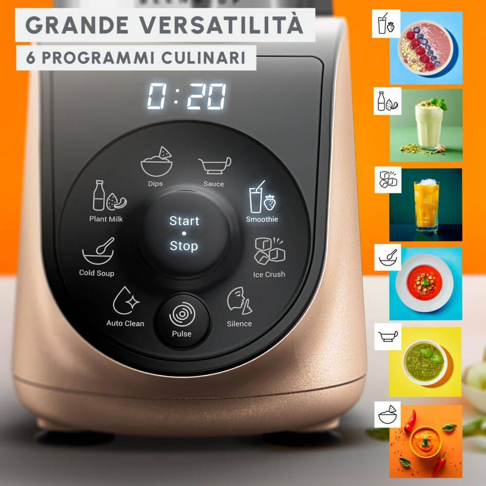 Blend Up, frullatore potente, 1000 W, 8 programmi automatici